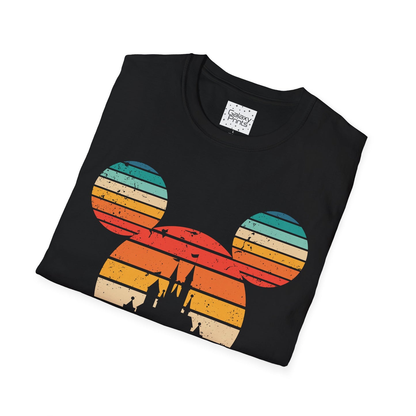 Unisex T-Shirt - DISNEY Inspired - 'Mickey Ears with Pastel Colors Distressed'