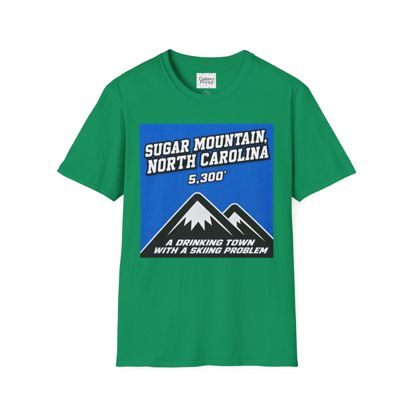 Sugar Mountain North Carolina T-Shirt – 5,300' Drinking Town with Skiing Problem - Graphic Tee