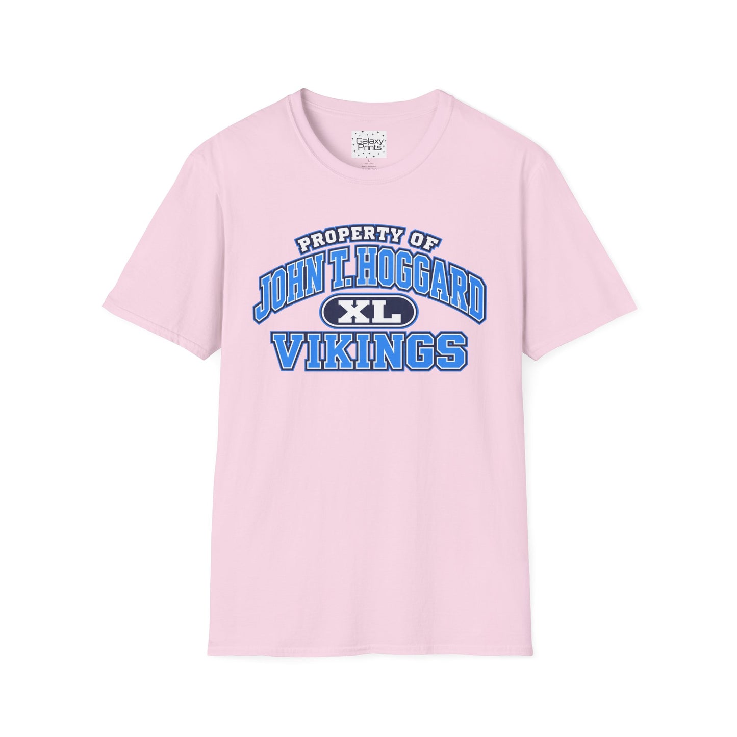 Property of JTH Vikings T‑Shirt XL — Viking in Power Circle back - Hoggard School Spirit Tee