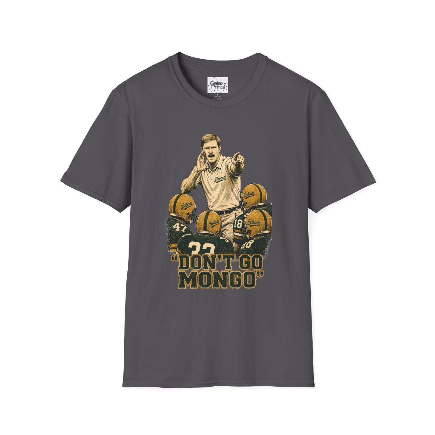 Lees-McRae College Bobcats Vintage Football T-Shirt — Coach Bryan "Don't Go MONDO" - Forever Undefeated