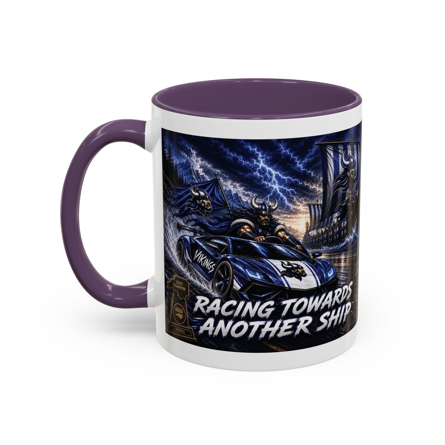 Hoggard Vikings Stylish Accent Coffee Mug  "Race to another Ship" and "Dive in the fast lane"- Perfect for Daily Brew & Gifts