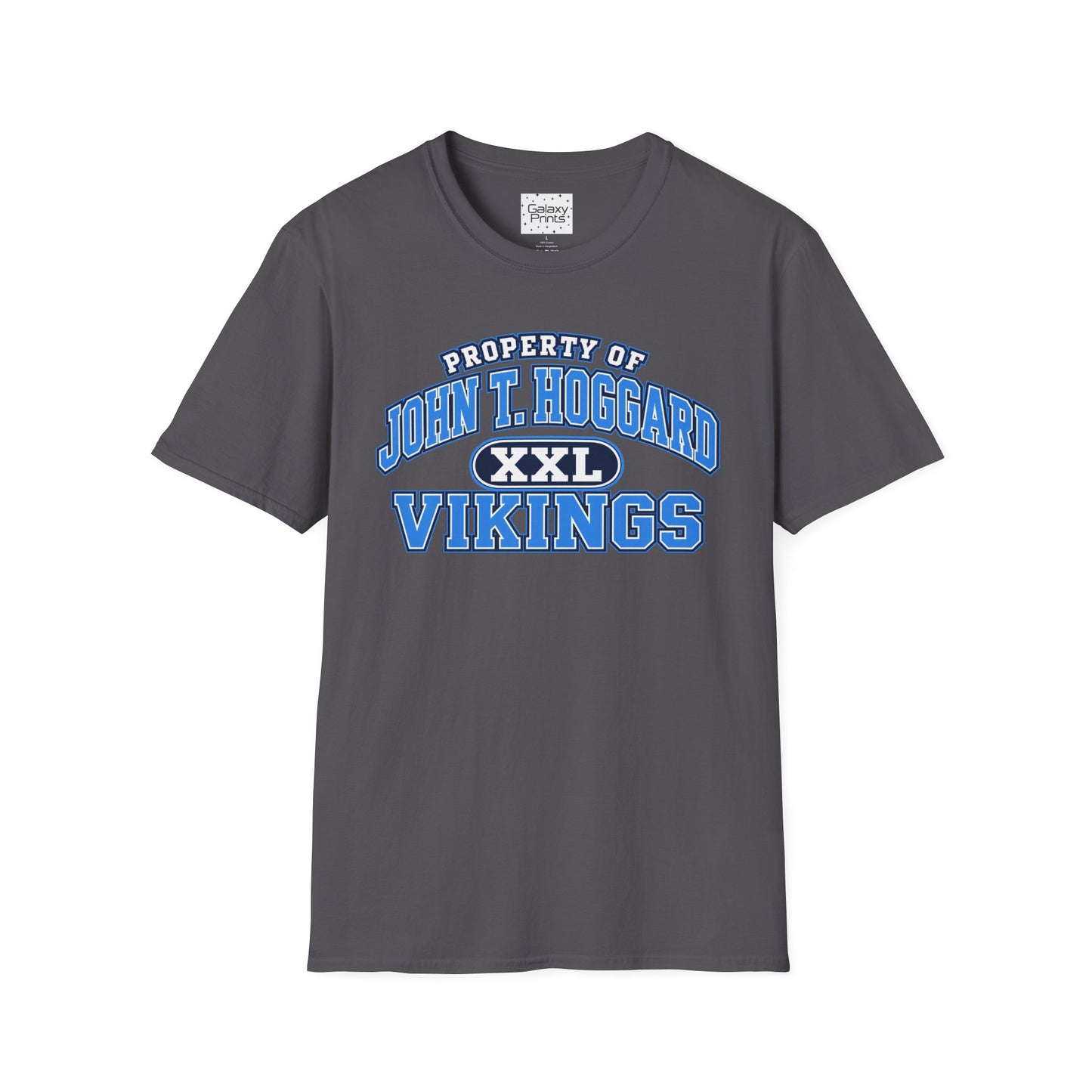 Property of JTH Vikings T‑Shirt XXL — Viking in Power Circle back - Hoggard School Spirit Tee