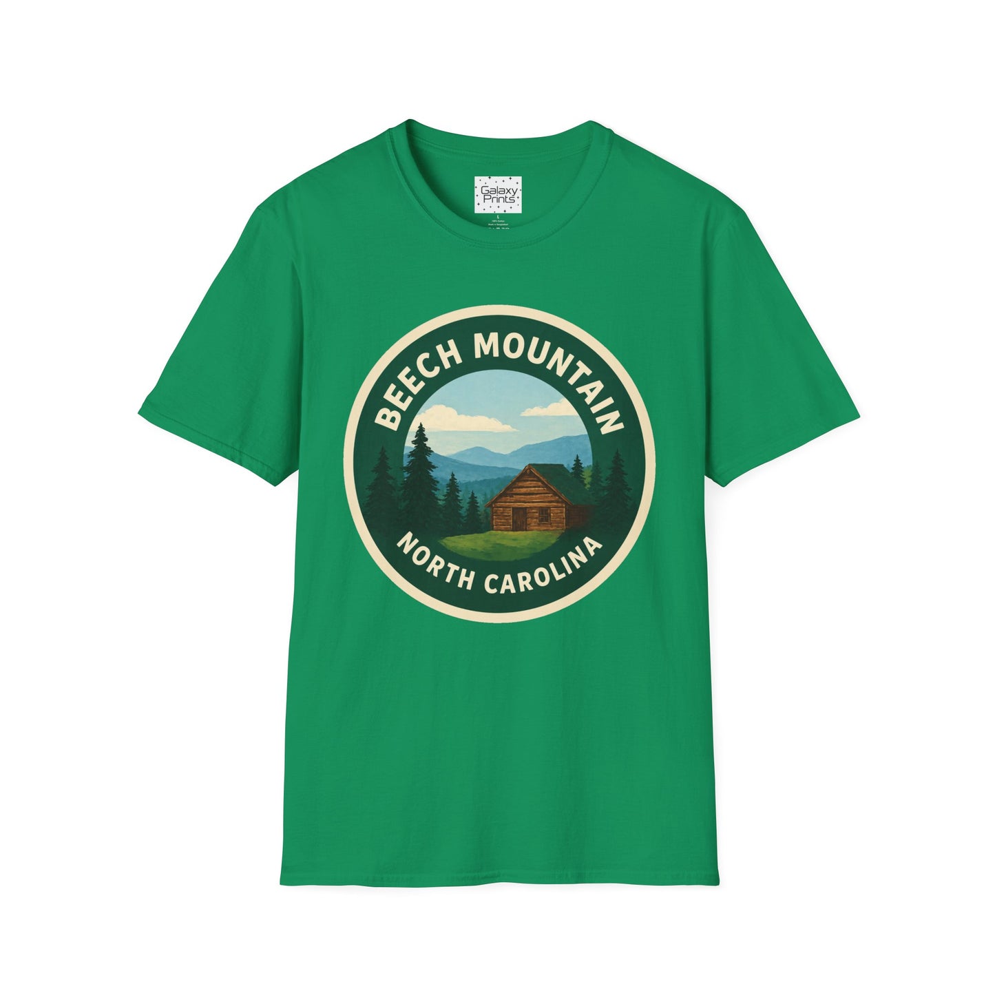 Beech Mountain NC T-Shirt — Mountain Cabin Scenic Graphic Tee