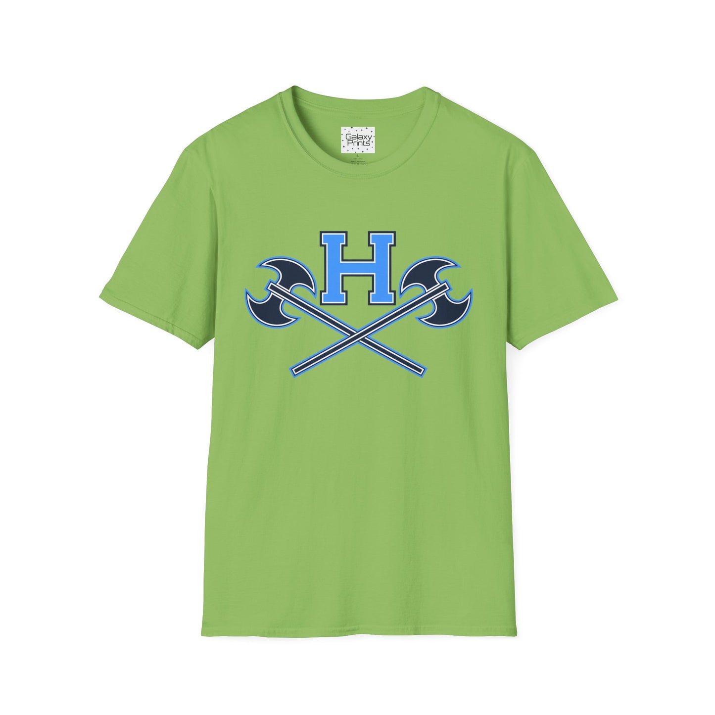 Hoggard - H w/ Axes T-Shirt – Blue 'H' with Crossed Battle Axes Graphic Spirit Tee