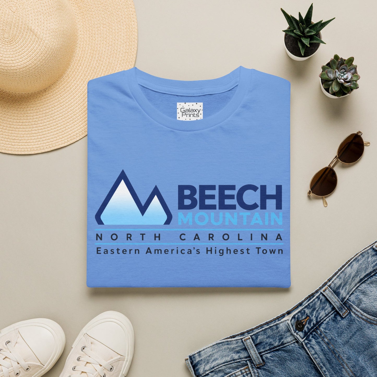Beech Mountain NC T-Shirt — "Eastern America's Highest Town" Souvenir