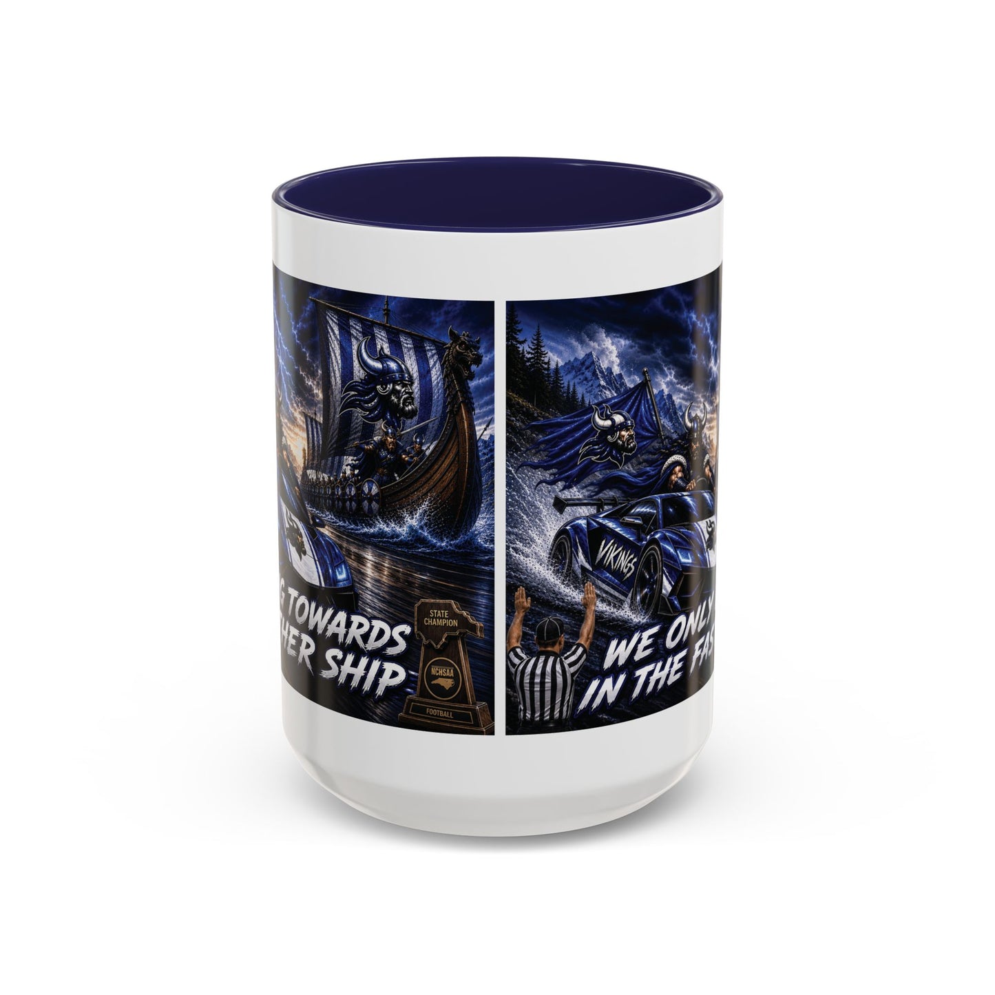 Hoggard Vikings Stylish Accent Coffee Mug  "Race to another Ship" and "Dive in the fast lane"- Perfect for Daily Brew & Gifts