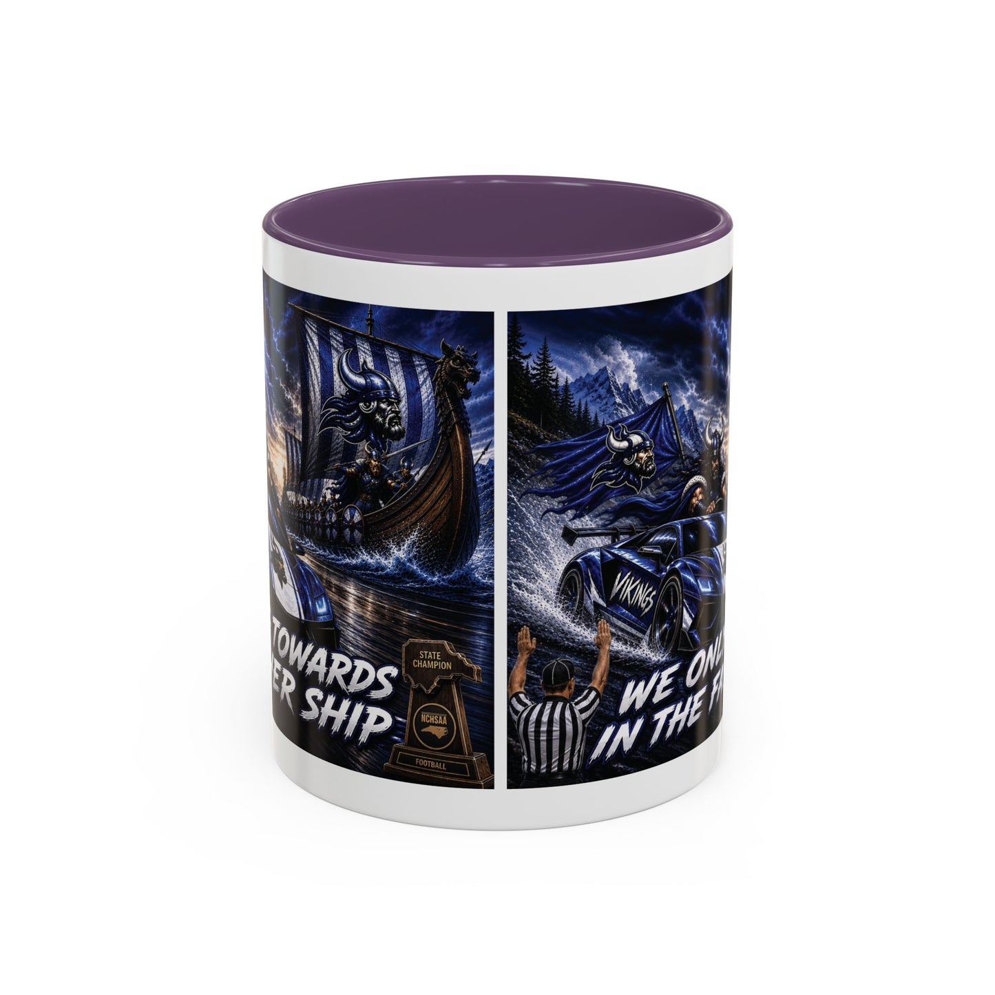 Hoggard Vikings Stylish Accent Coffee Mug  "Race to another Ship" and "Dive in the fast lane"- Perfect for Daily Brew & Gifts