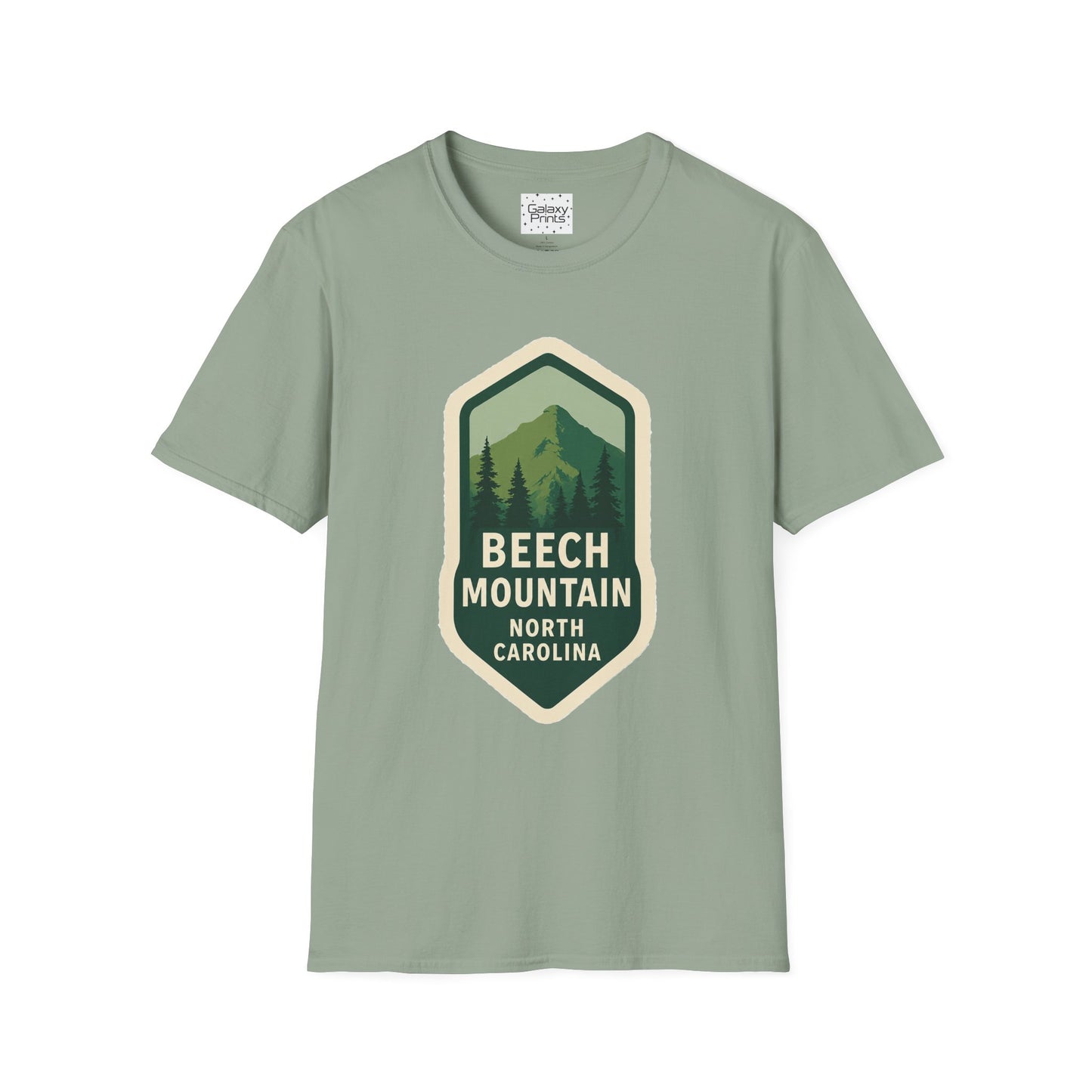 Beech Mountain NC Vintage Hiking T-Shirt — Retro Mountain Badge Graphic Tee