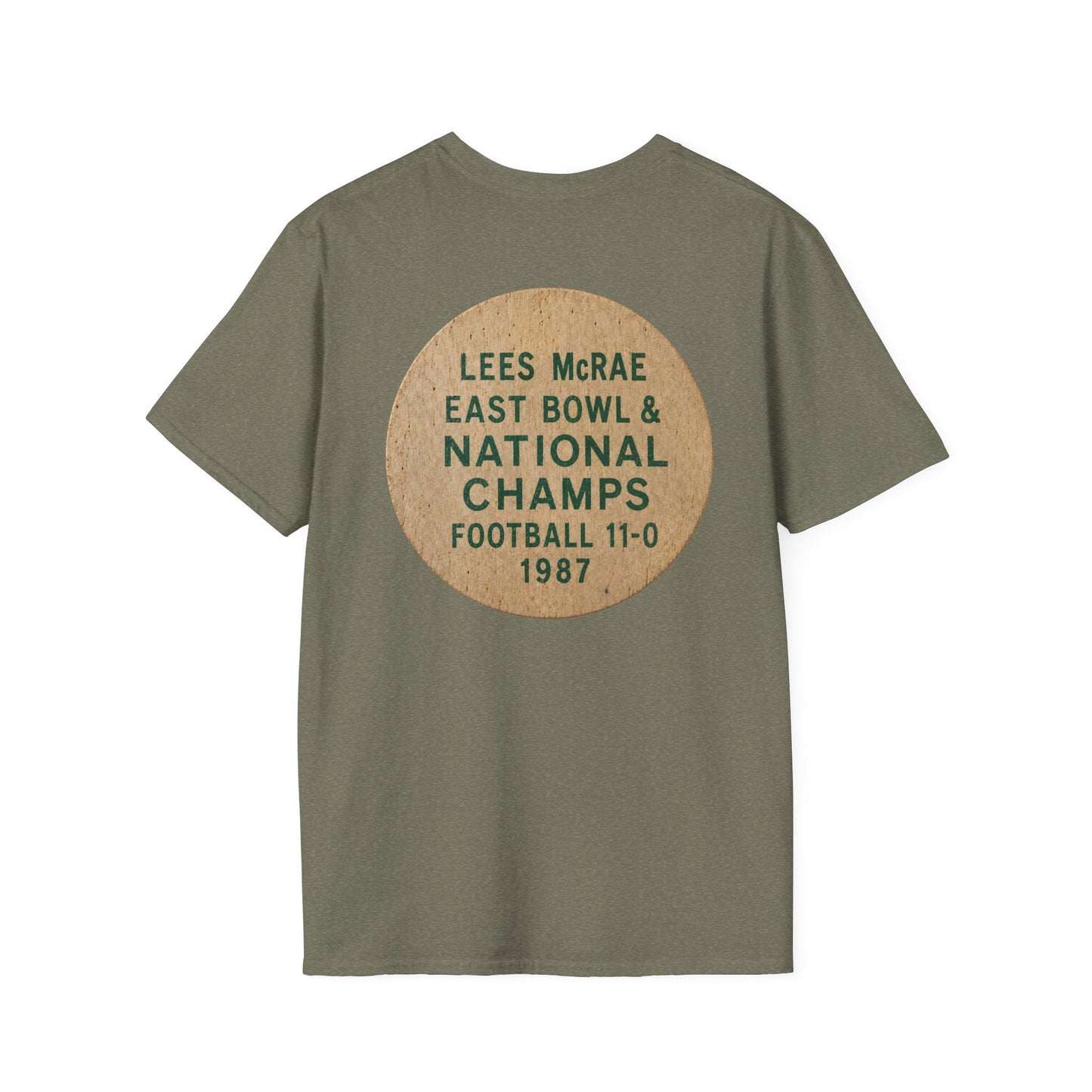 Lees-McRae College Bobcats Vintage Football T-Shirt — Forever Undefeated - Wooden Nickel / Chip