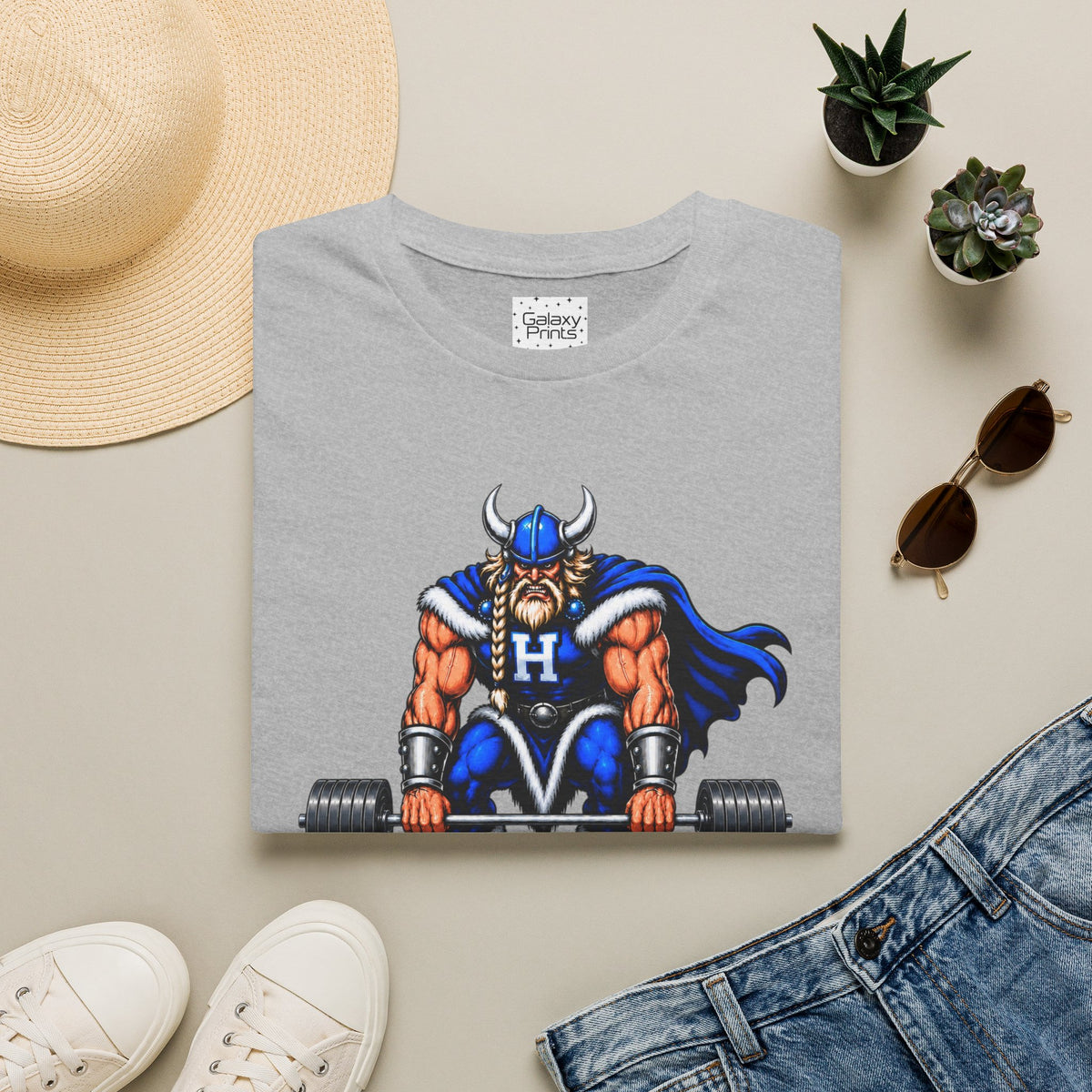 Hoggard Viking Weightlifting T‑Shirt — "We Work the Off Season to Win in Season" - Others Empty