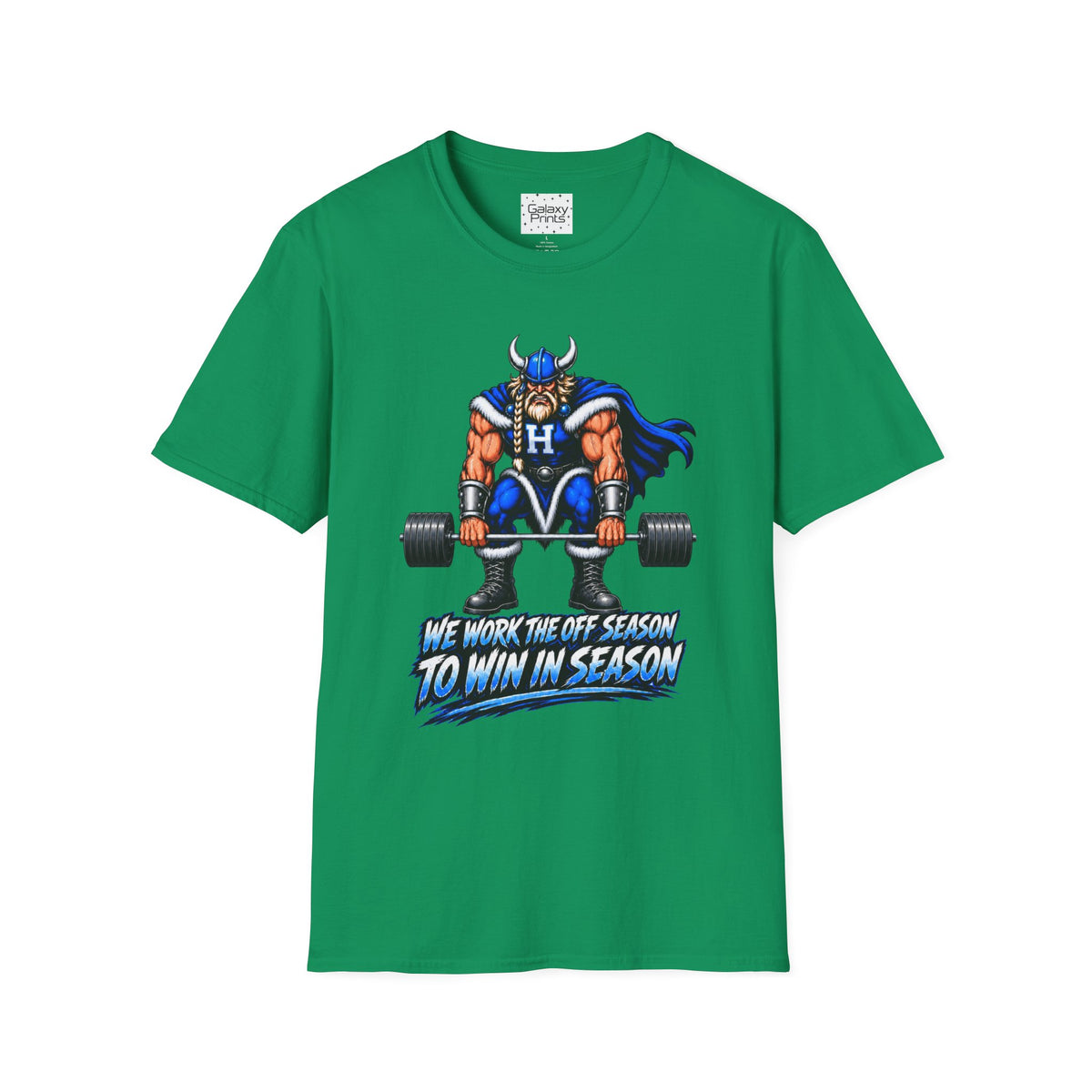 Hoggard Viking Weightlifting T‑Shirt — "We Work the Off Season to Win in Season" - Others Empty