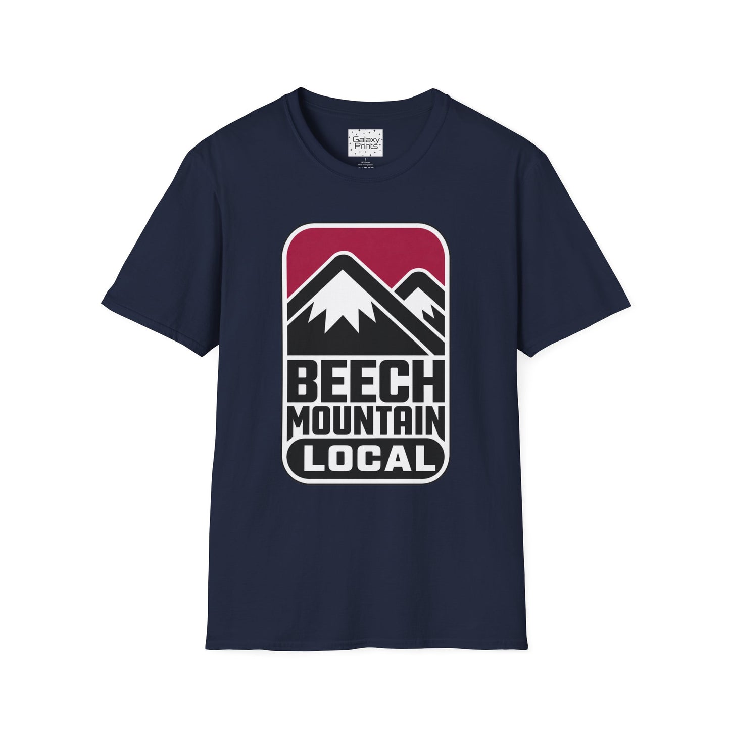 Beech Mountain Local T-Shirt - Retro Mountain Badge Graphic