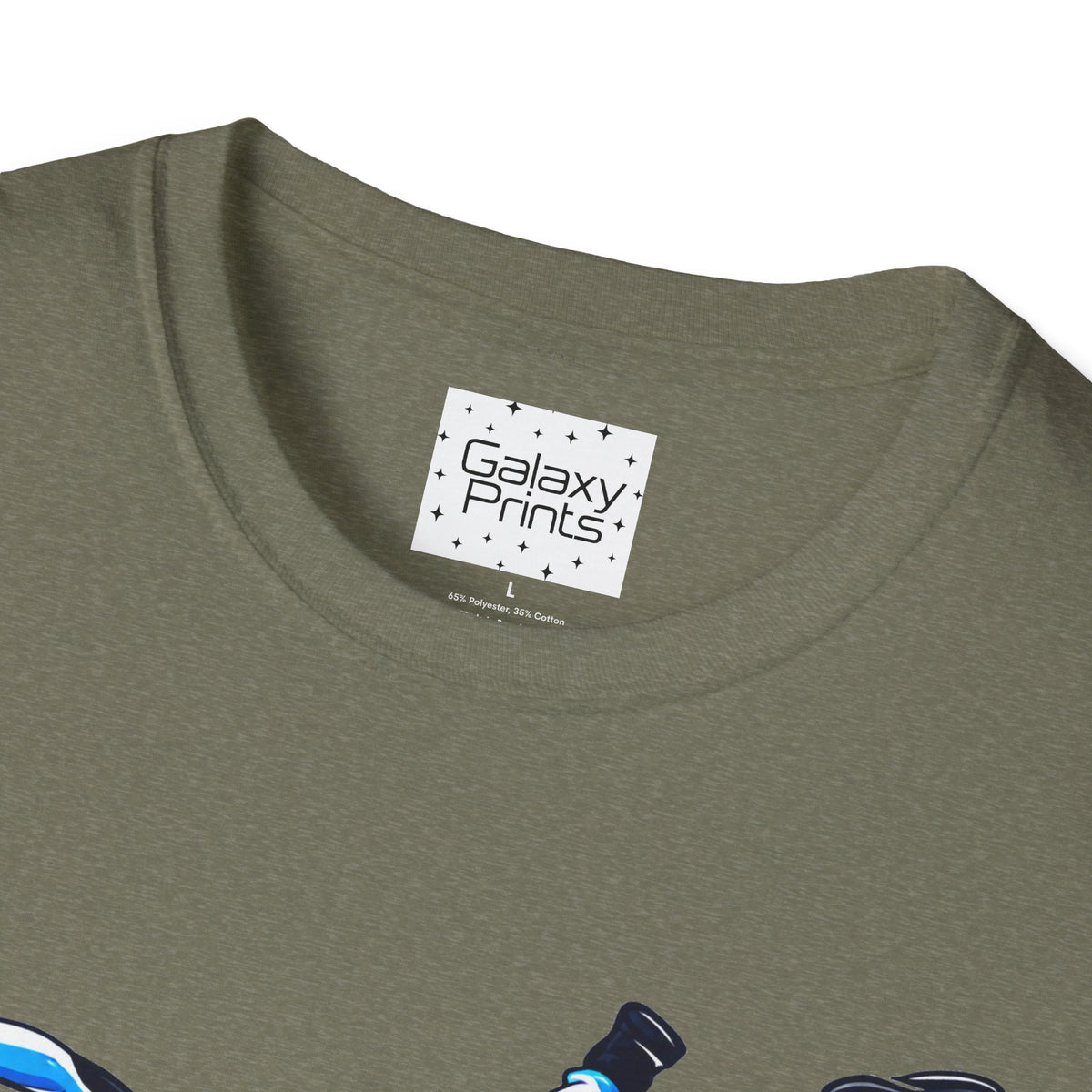 Skydiver Graphic T-Shirt — Blue Wingsuit Freefall Tee - I Survived on the back