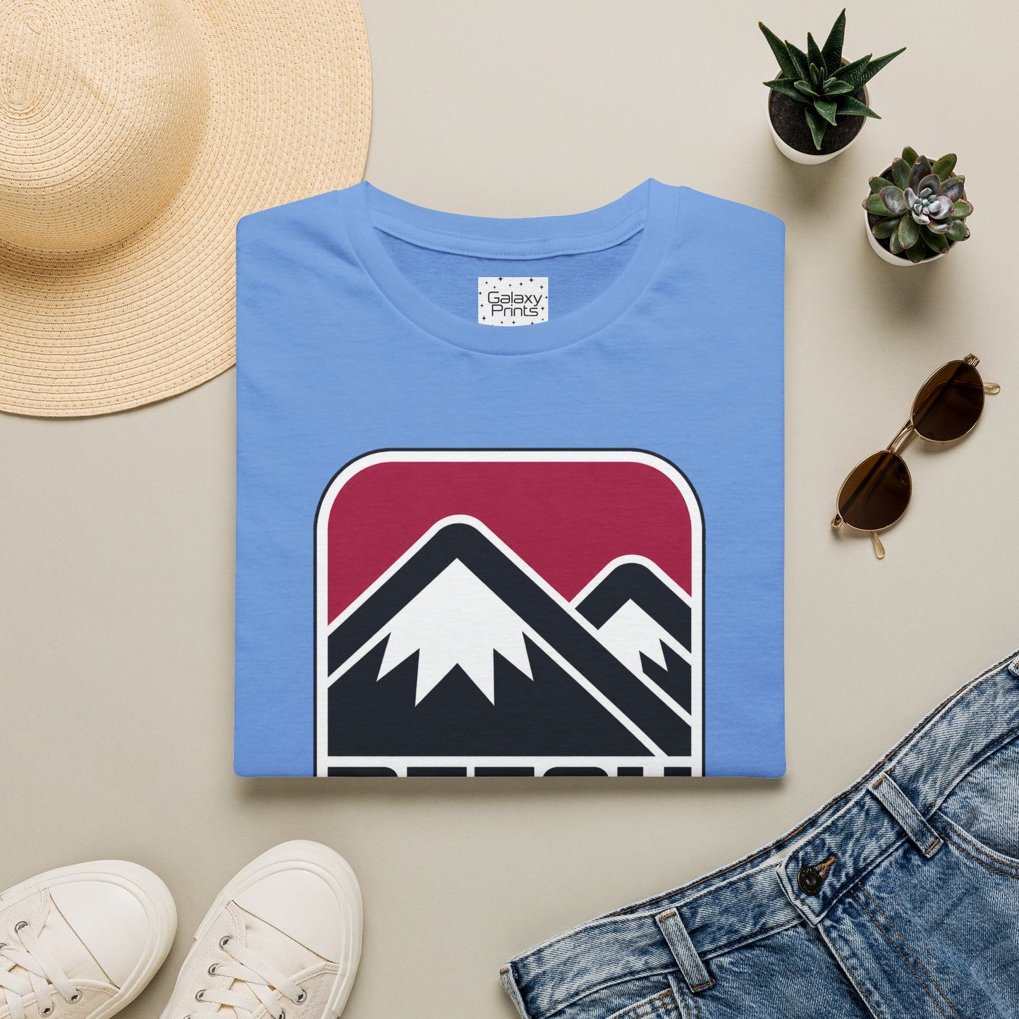 Beech Mountain Local T-Shirt - Retro Mountain Badge Graphic