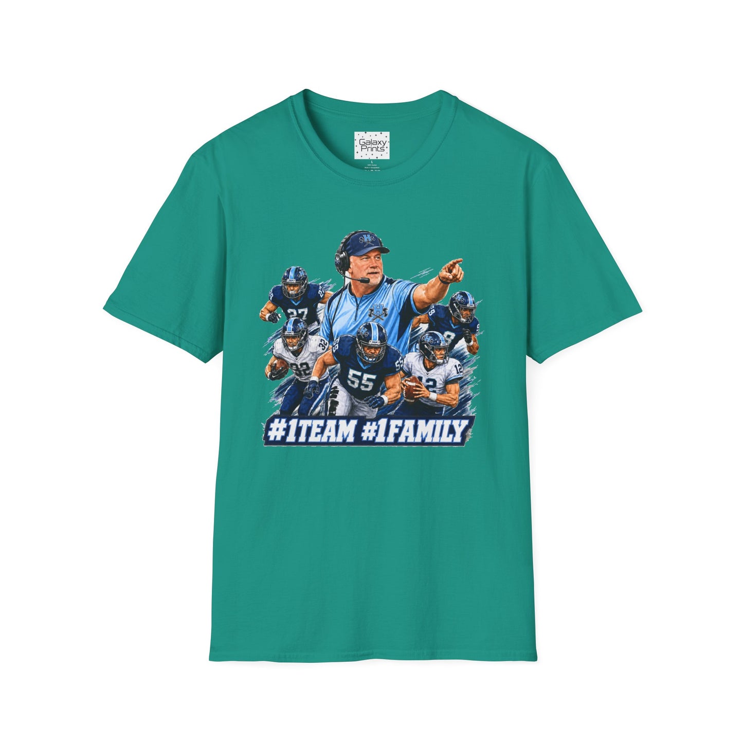 Hoggard Vikings Inspired - 1TEAM 1FAM - Viking Helmet - Unisex T-Shirt