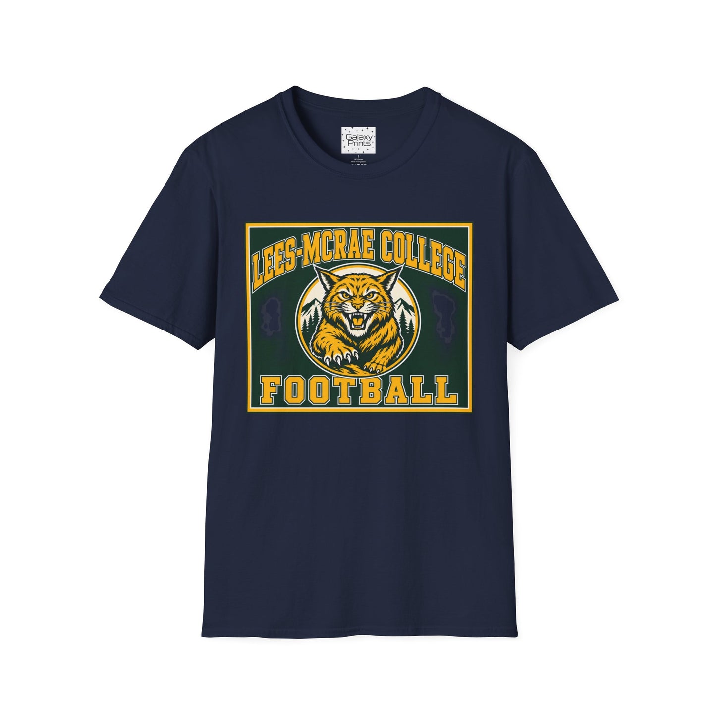 Lees-McRae College Bobcats Vintage Football T-Shirt — Retro Wily Bobcat