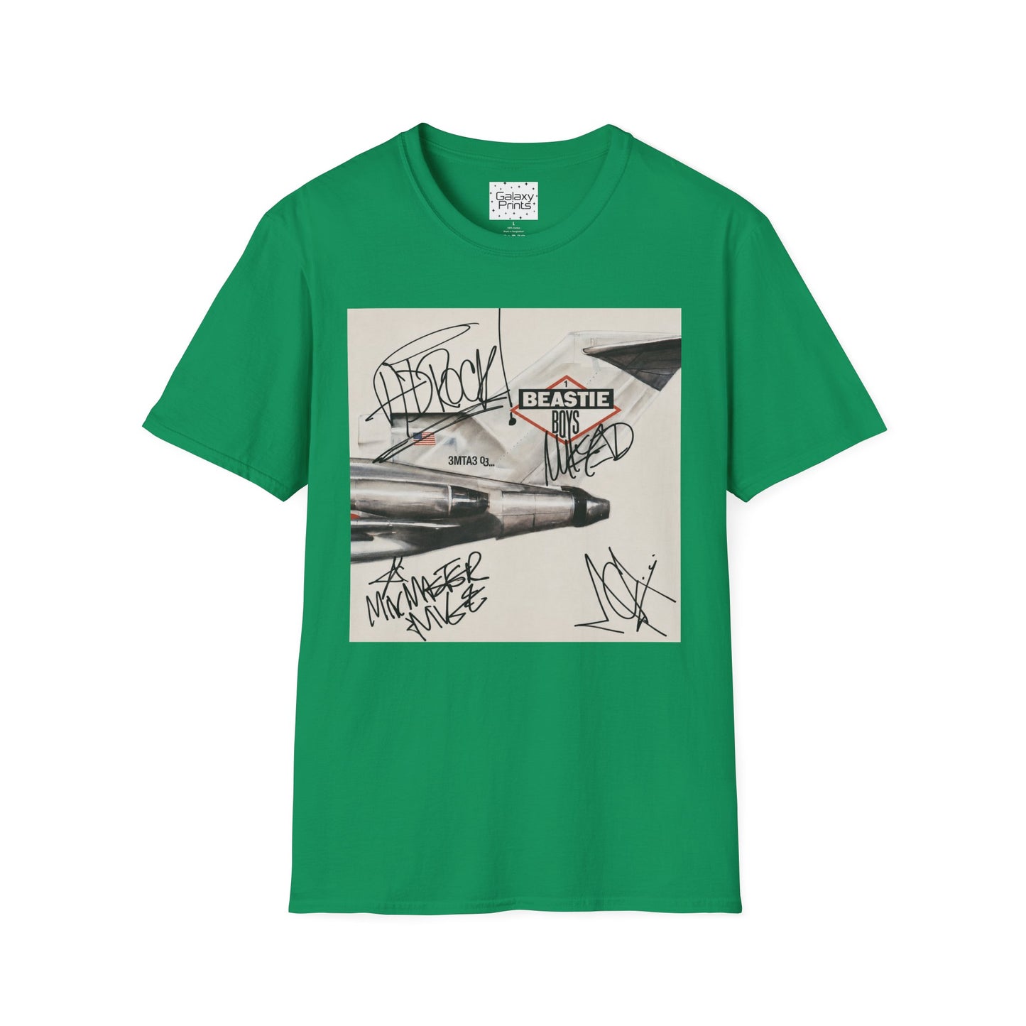 B-Boys "Licensed to Ill" Autographed Band T-Shirt - Graffiti