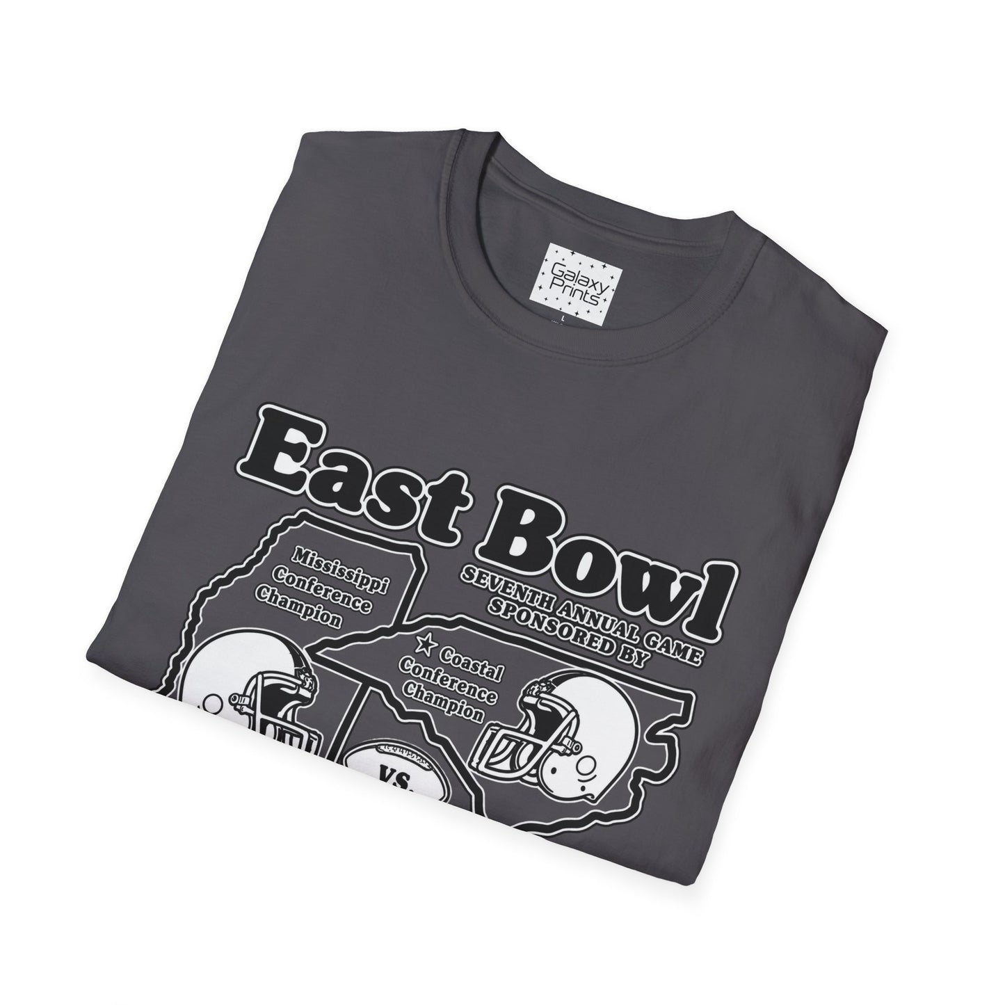 1986 East Bowl Vintage Football T-Shirt — Retro Game Day Tee (East Bowl, Lees McRae)