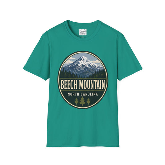 Mountain Graphic T-Shirt — “Beech Mountain, North Carolina” Vintage Outdoor Tee