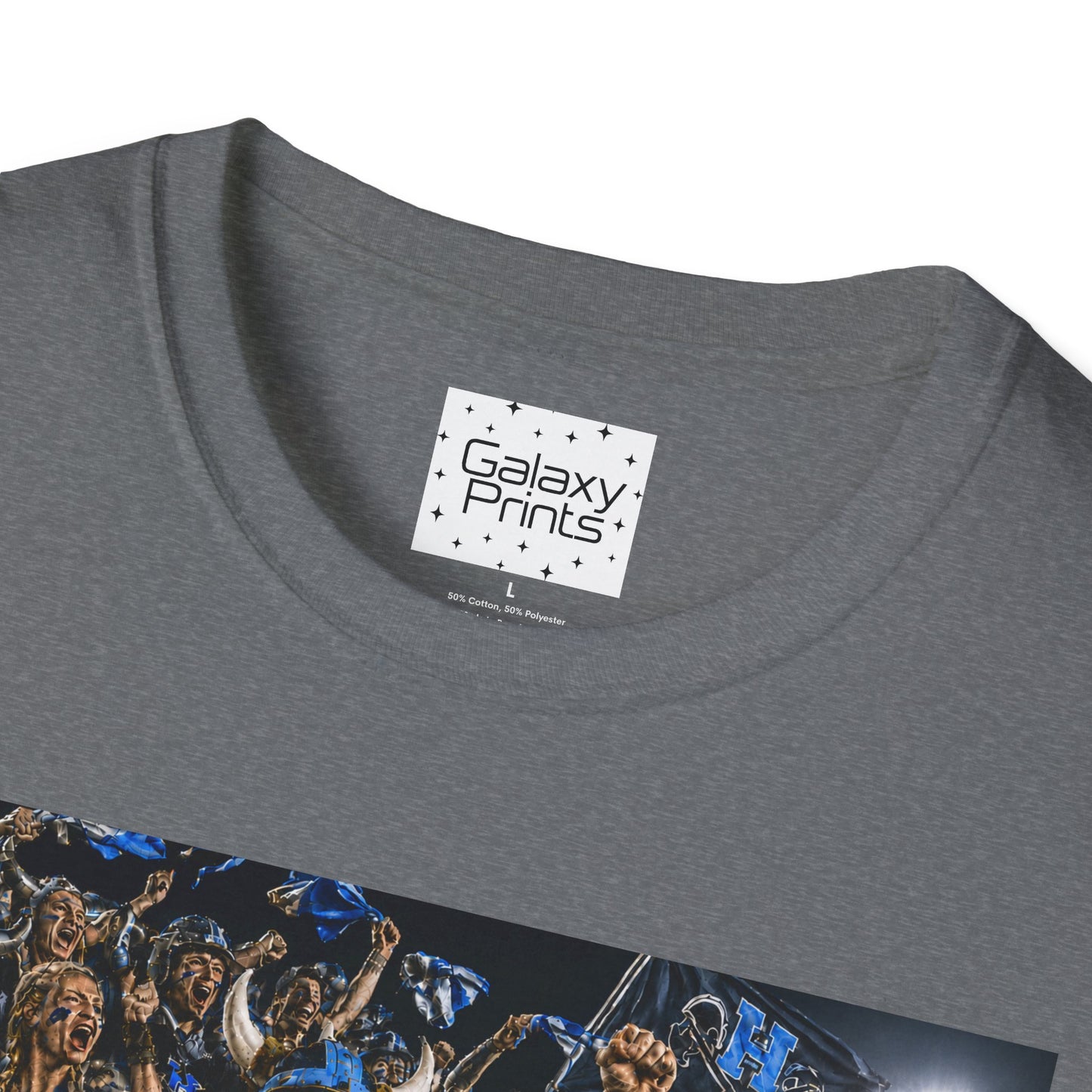 Viking Fans with #1 FAN T‑Shirt — '#1 FAN leading the fight' Graphic Tee - Viking crowd