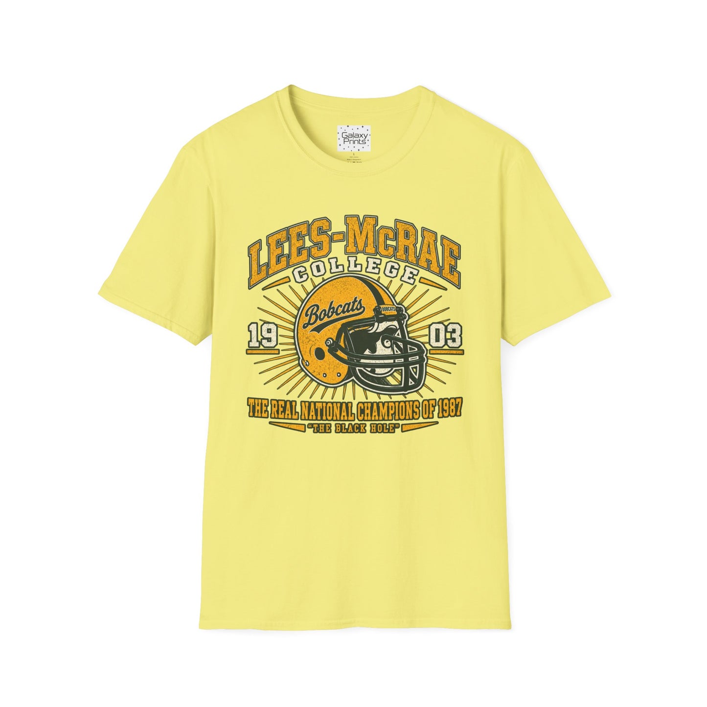 Lees-McRae College Bobcats Vintage Football T-Shirt — Retro 1903 Design