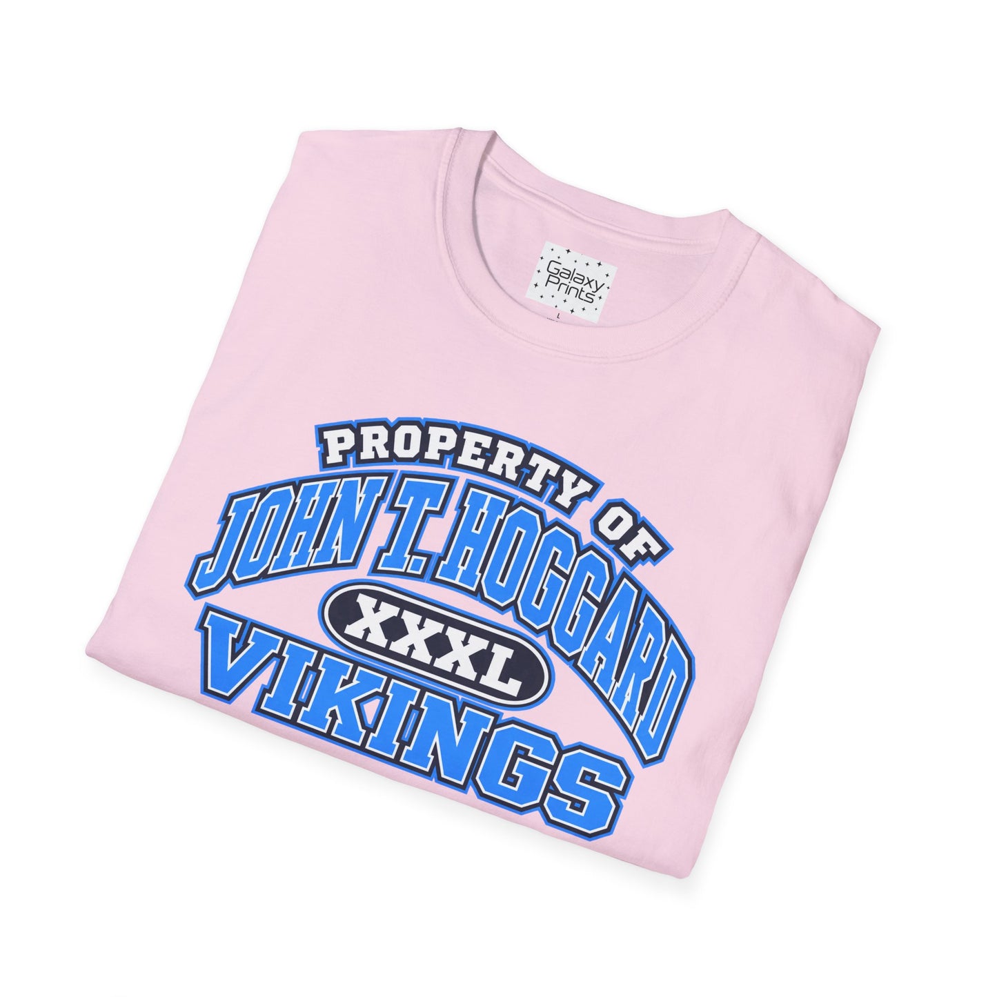 Property of JTH Vikings T‑Shirt  XXXL — Viking in Power Circle back - Hoggard School Spirit Tee