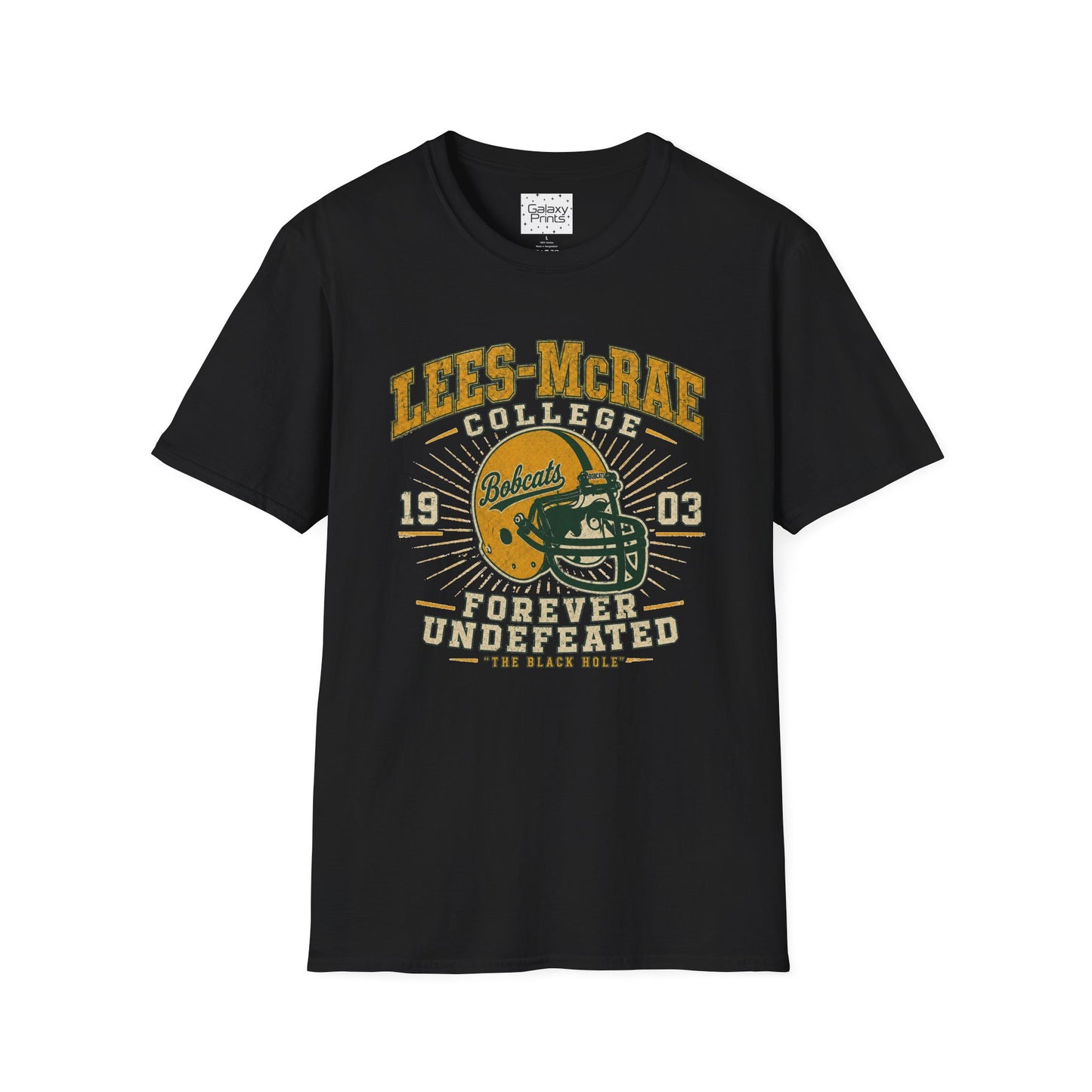 Lees-McRae College Bobcats Vintage Football T-Shirt — Forever Undefeated - The Black Hole