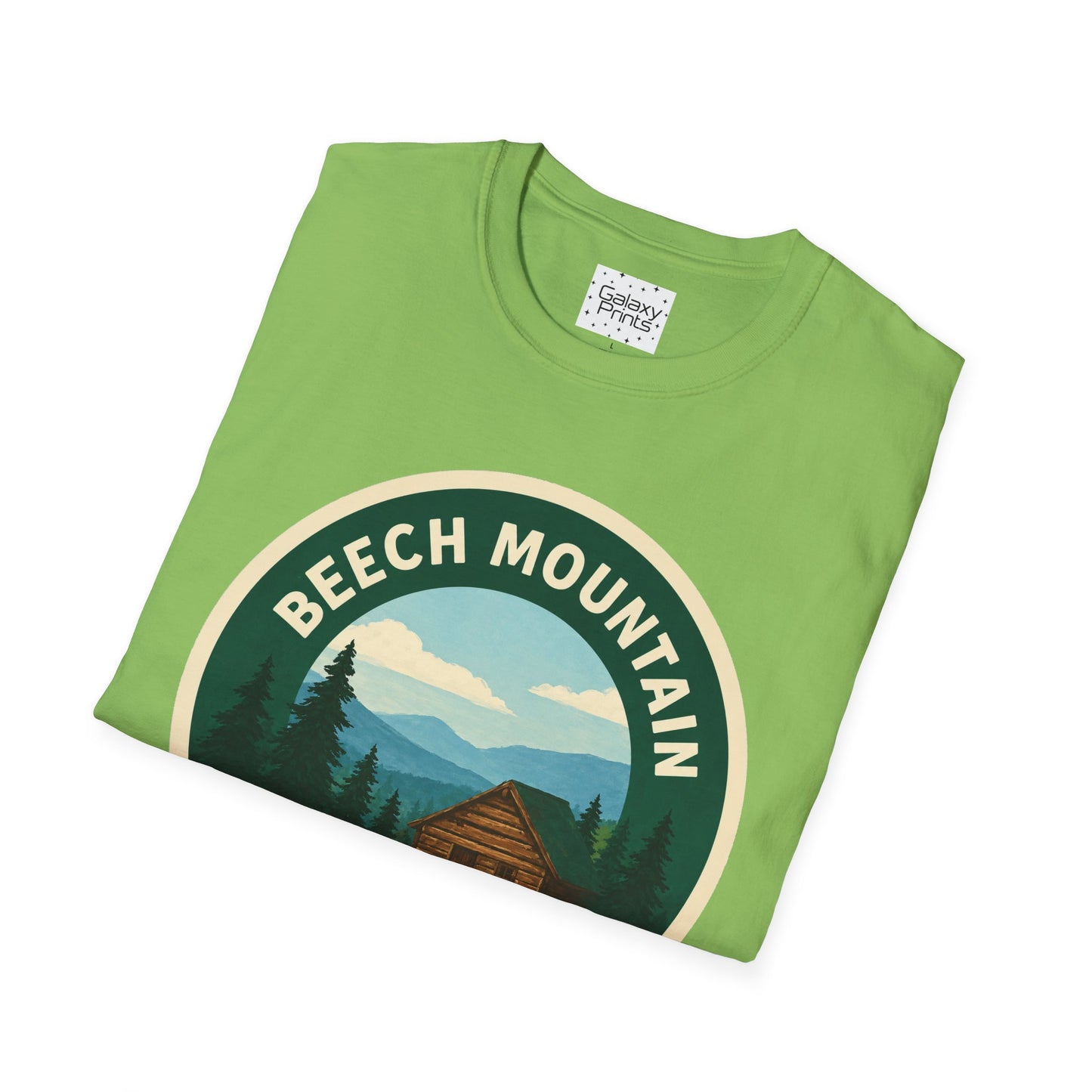 Beech Mountain NC T-Shirt — Mountain Cabin Scenic Graphic Tee
