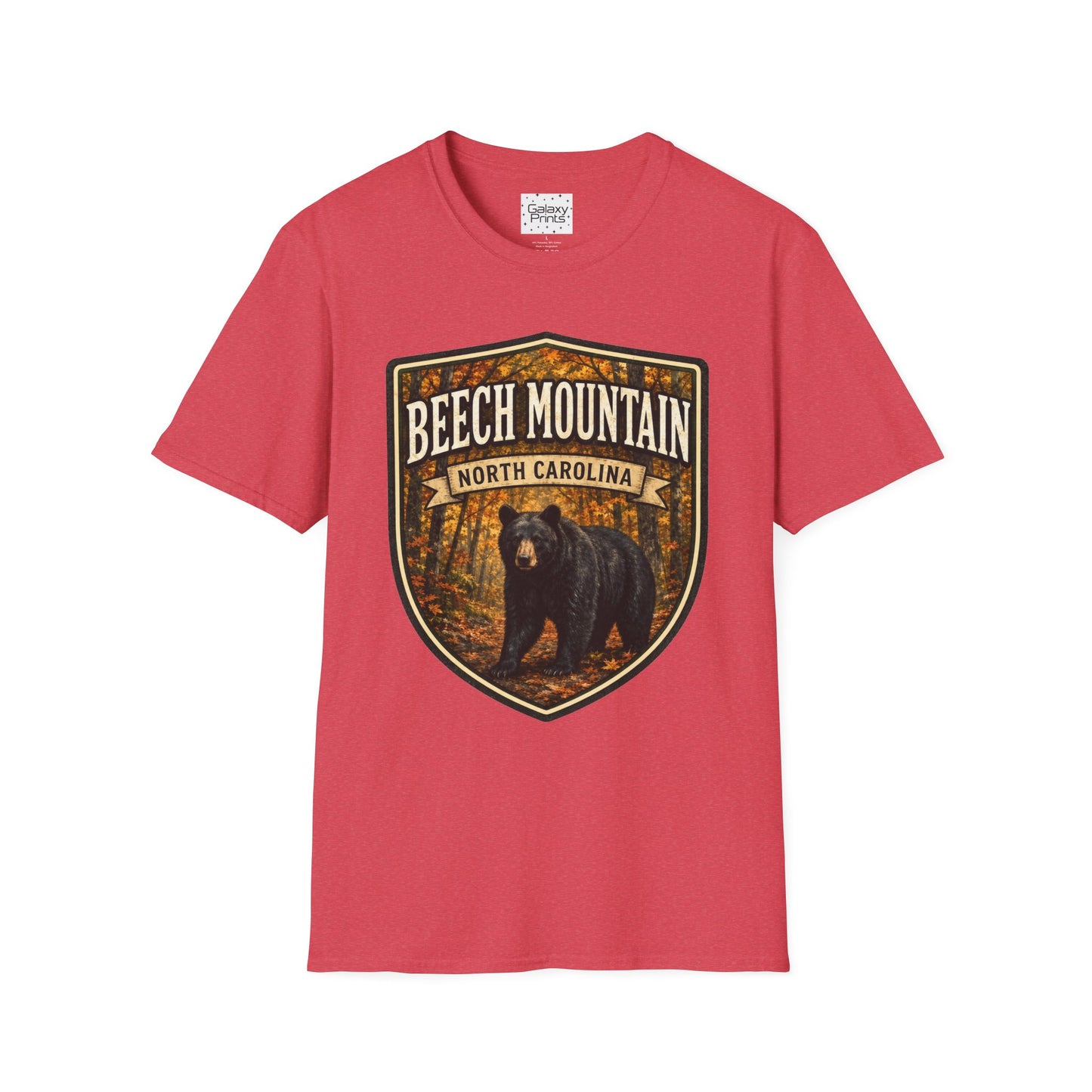 Beech Mountain North Carolina T-Shirt — Rustic Bear Mountain Graphic Tee