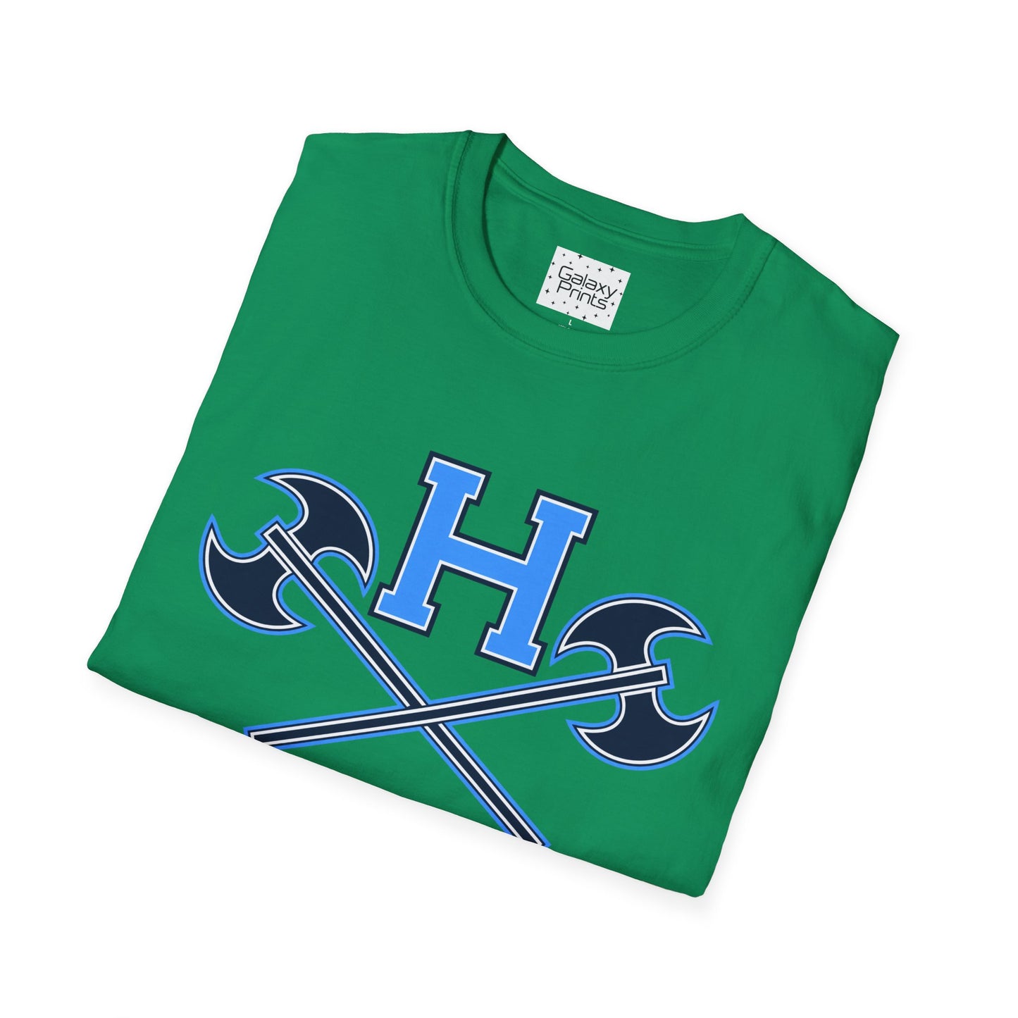 Hoggard - H w/ Axes T-Shirt – Blue 'H' with Crossed Battle Axes Graphic Spirit Tee