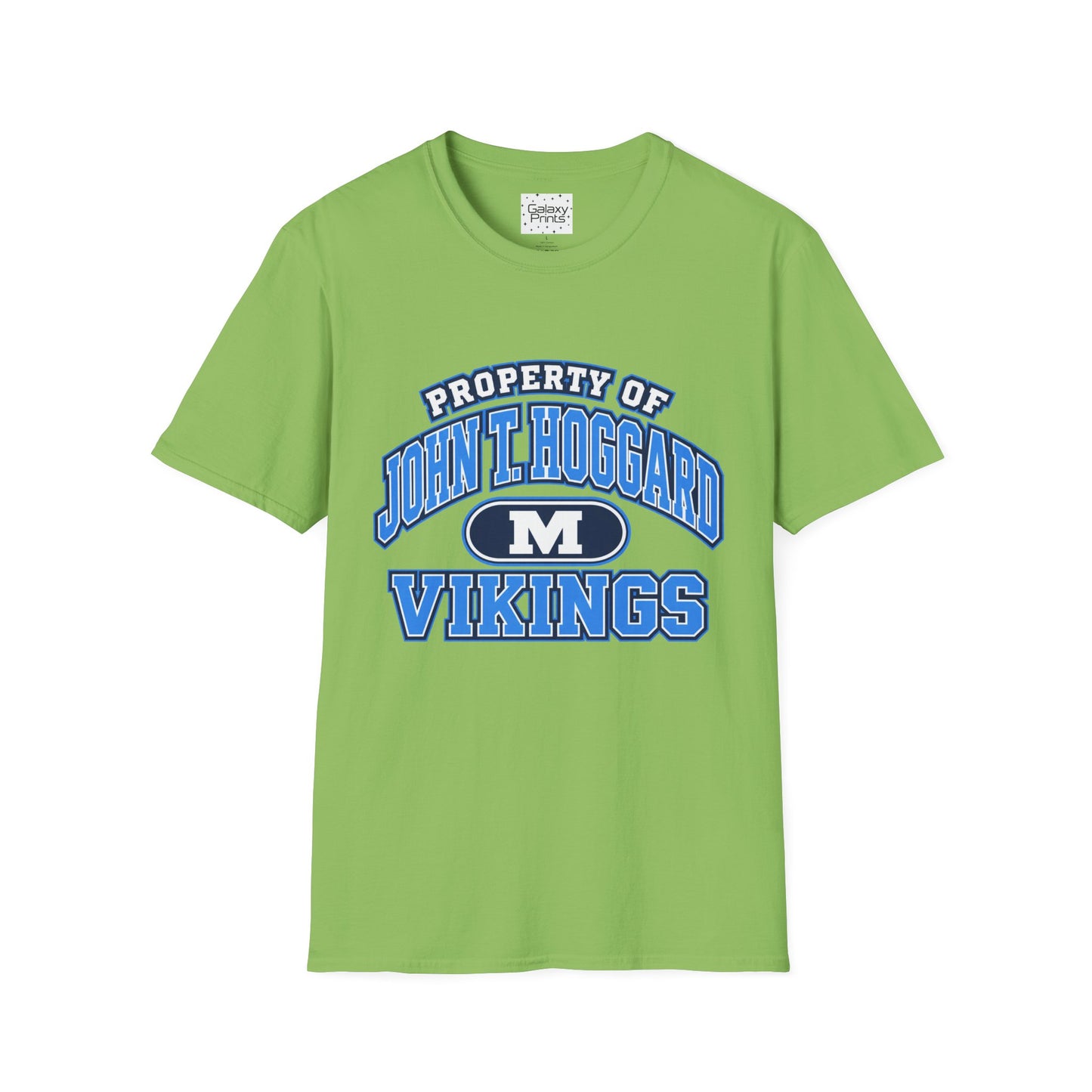 Property of JTH Vikings T‑Shirt M — Viking in Power Circle back - Hoggard School Spirit Tee