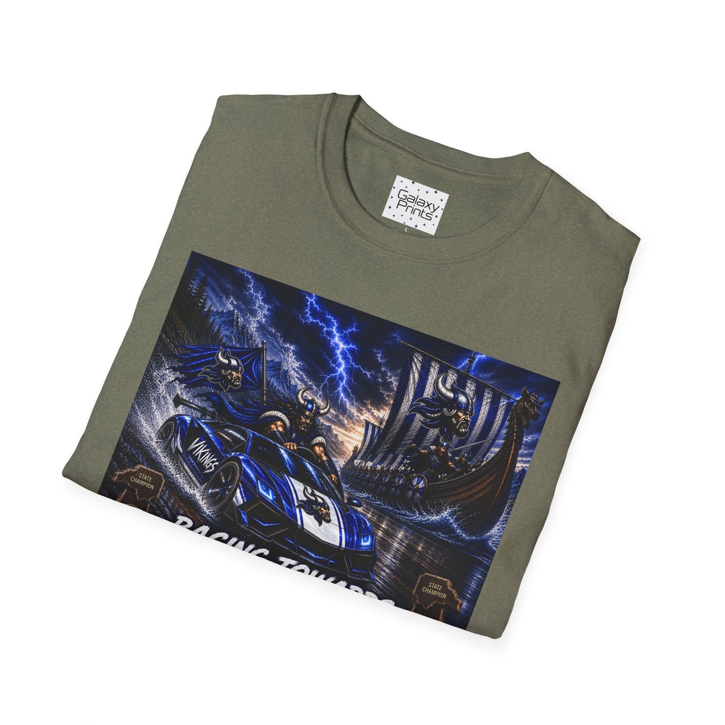 Copy of Unisex T-Shirt - Hoggard Vikings Inspired - Hoggard helmet and 'Domination is a State of Mind' - over our rivals