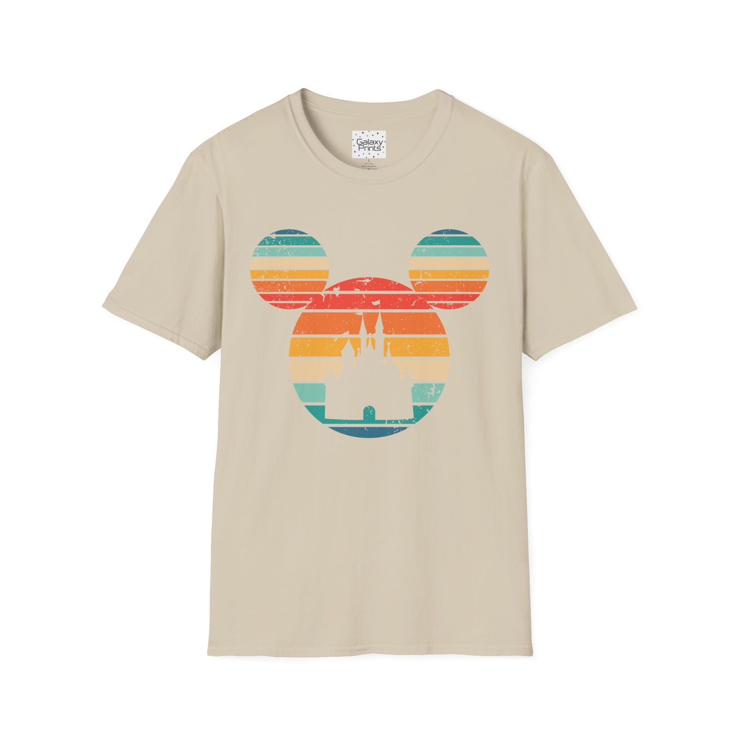 Unisex T-Shirt - DISNEY Inspired - 'Mickey Ears with Pastel Colors Distressed'