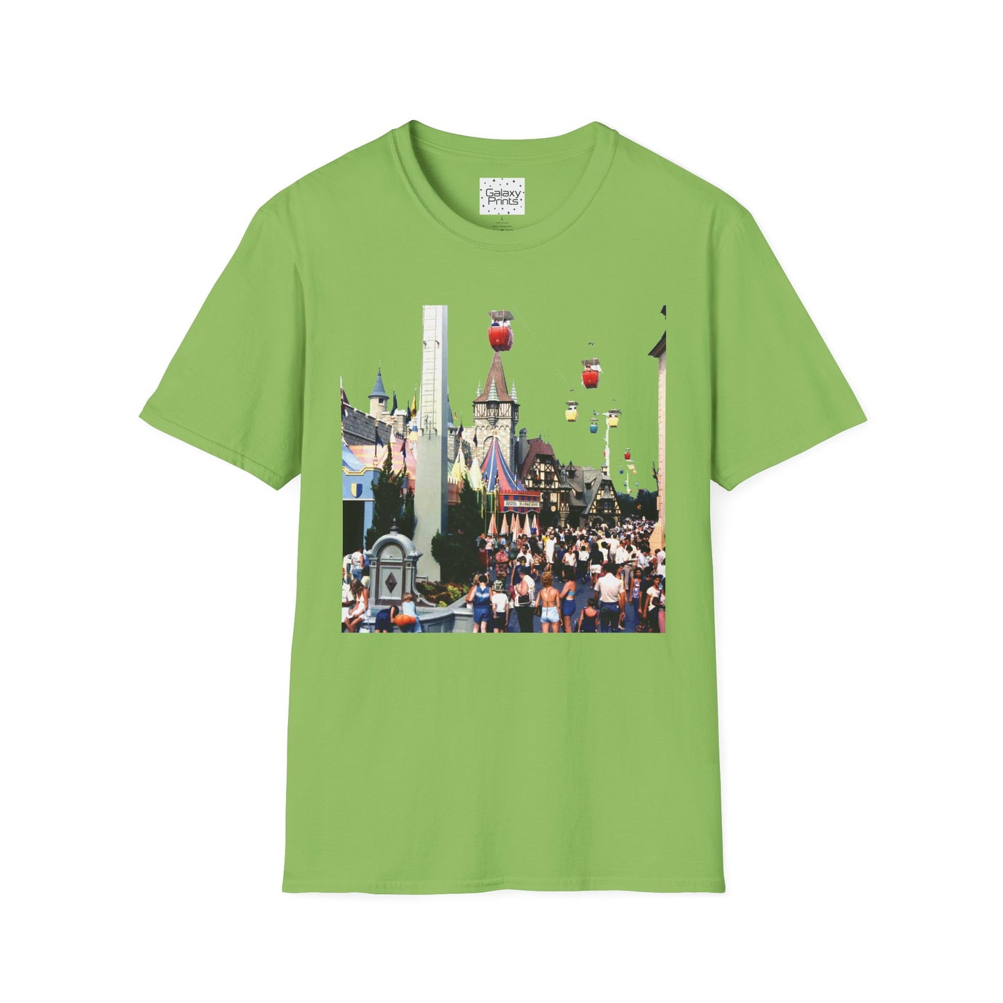 Unisex T-Shirt - DISNEY Inspired - '1970's WDW Florida Picture Graphic next to Small World & Pinocchio Grotto'