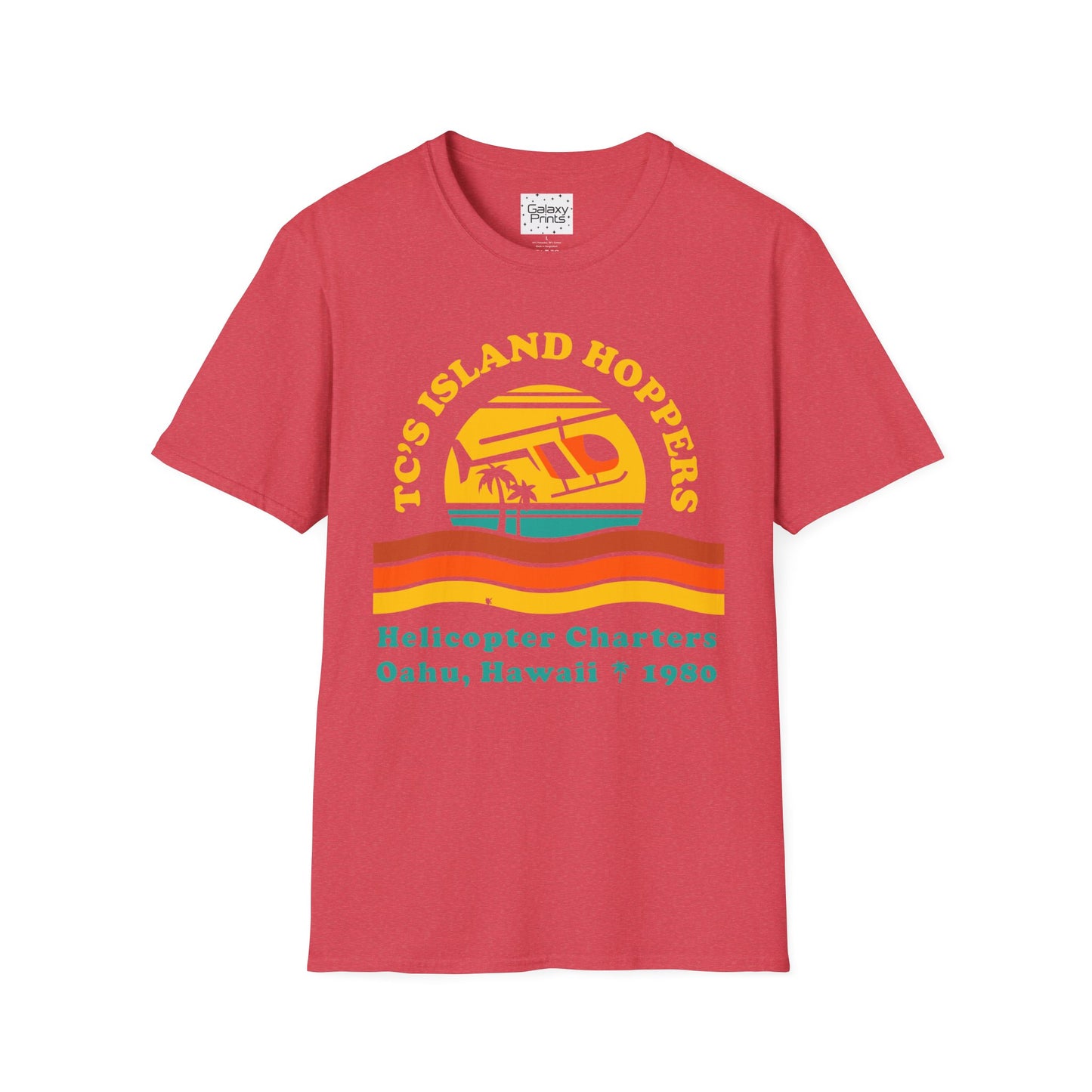 Unisex T-Shirt - POP Culture - 'From the HIT TV Show Magnum PI - TC's Helicopter Charterers & Rides'