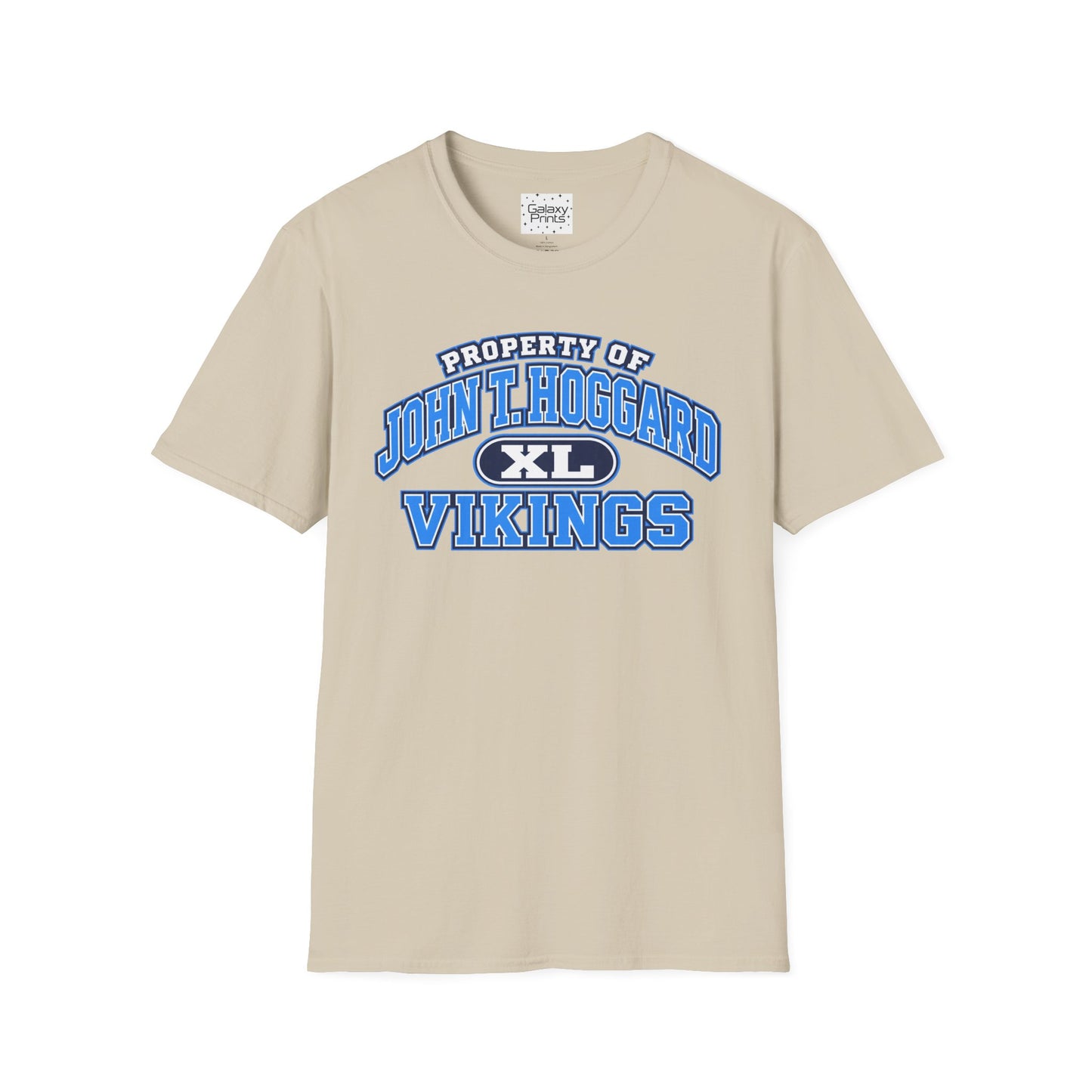 Property of JTH Vikings T‑Shirt XL — Viking in Power Circle back - Hoggard School Spirit Tee