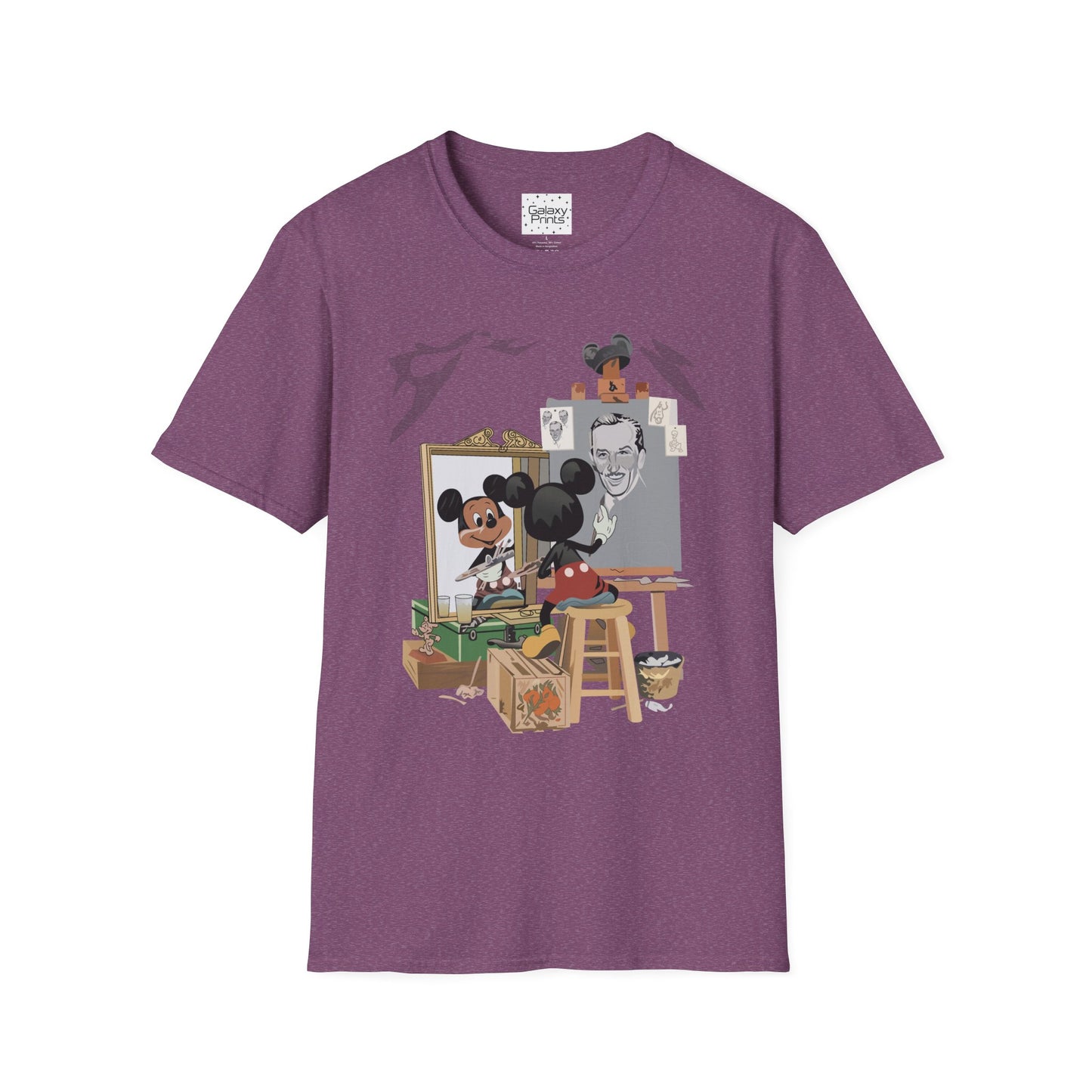 Unisex T-Shirt - DISNEY Inspired - 'Mickey Painting Walt'