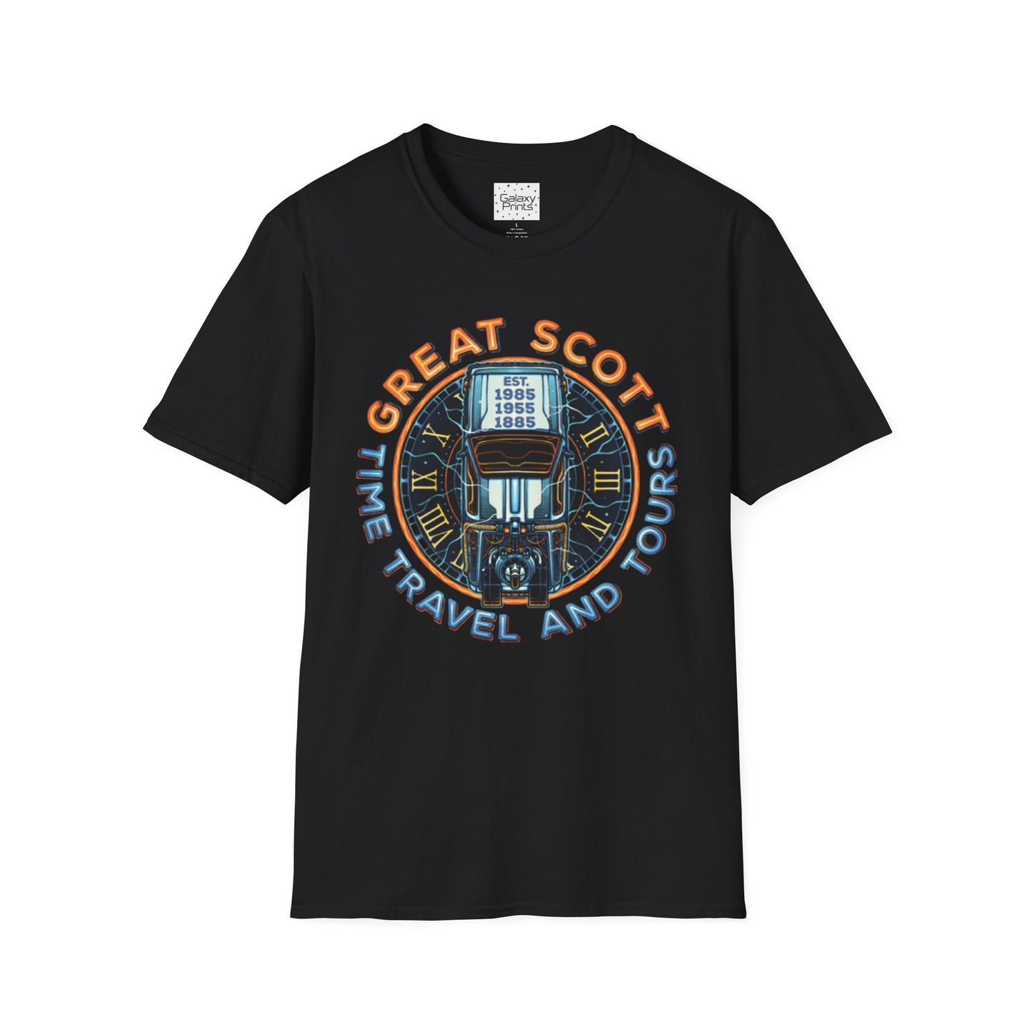 Back To The Future Inspired Unisex T-Shirt - 'Great Scott - Time Travel and Tours'