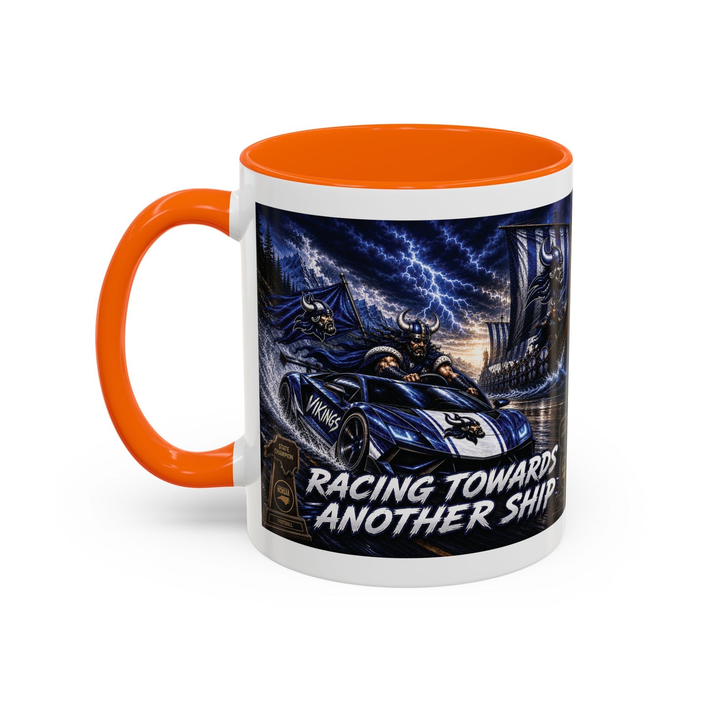 Hoggard Vikings Stylish Accent Coffee Mug  "Race to another Ship" and "Dive in the fast lane"- Perfect for Daily Brew & Gifts