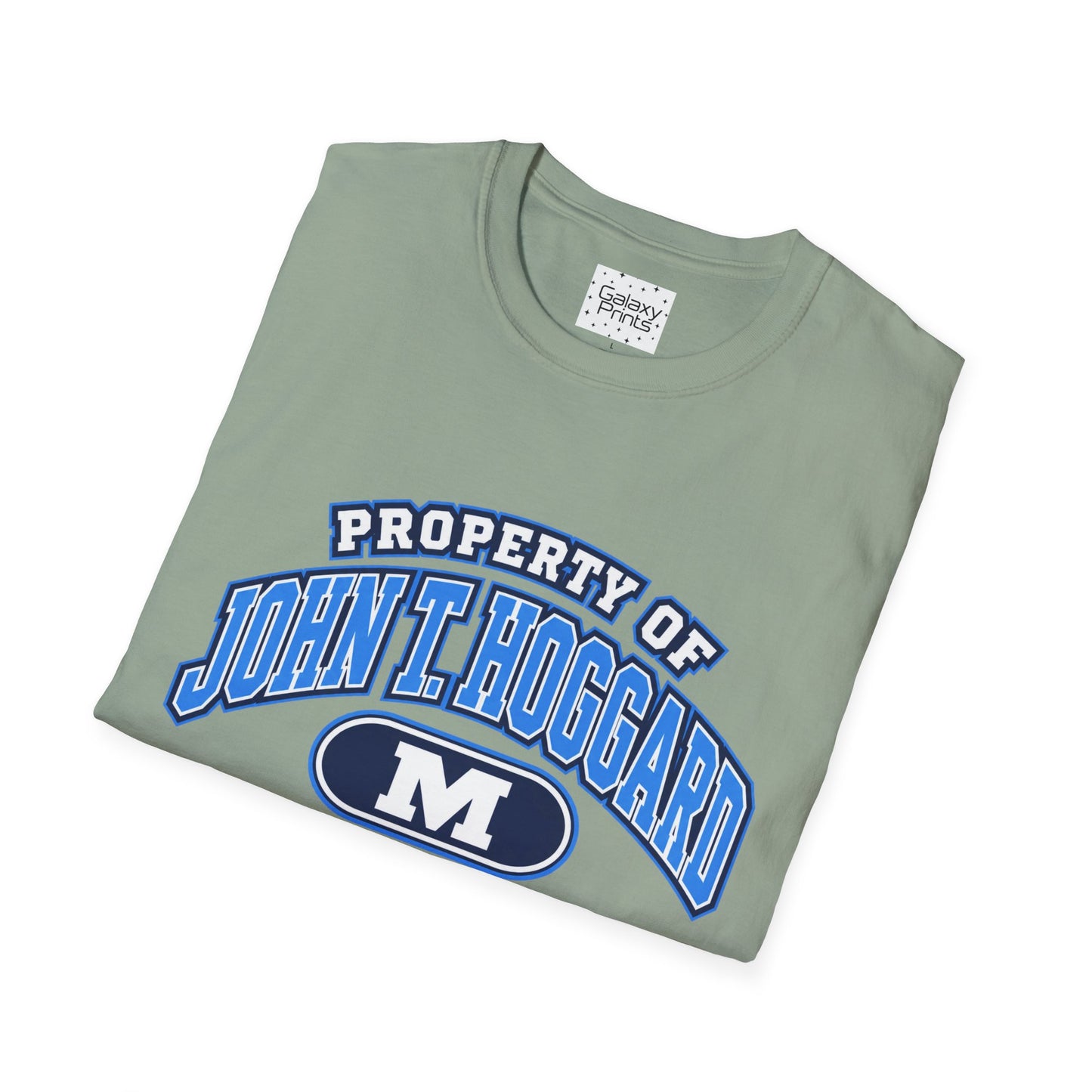 Property of JTH Vikings T‑Shirt M — Viking in Power Circle back - Hoggard School Spirit Tee