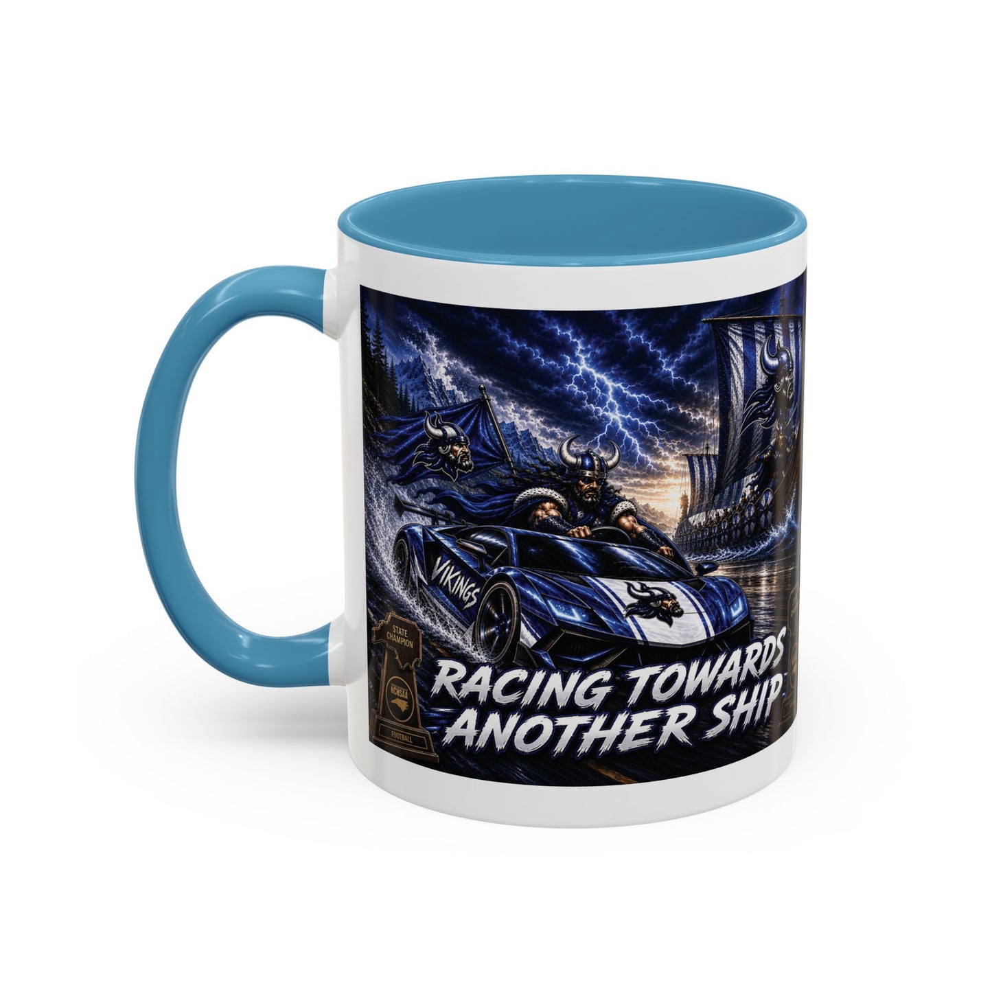 Hoggard Vikings Stylish Accent Coffee Mug  "Race to another Ship" and "Dive in the fast lane"- Perfect for Daily Brew & Gifts