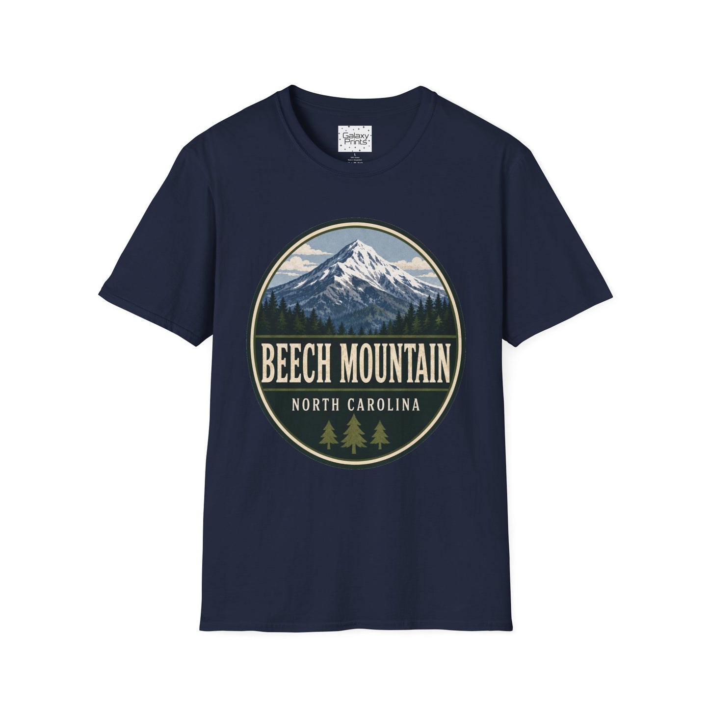 Mountain Graphic T-Shirt — “Beech Mountain, North Carolina” Vintage Outdoor Tee
