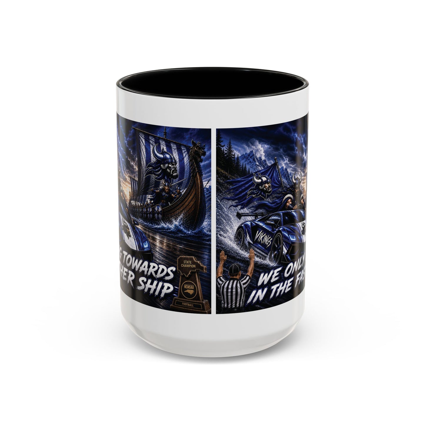 Hoggard Vikings Stylish Accent Coffee Mug  "Race to another Ship" and "Dive in the fast lane"- Perfect for Daily Brew & Gifts