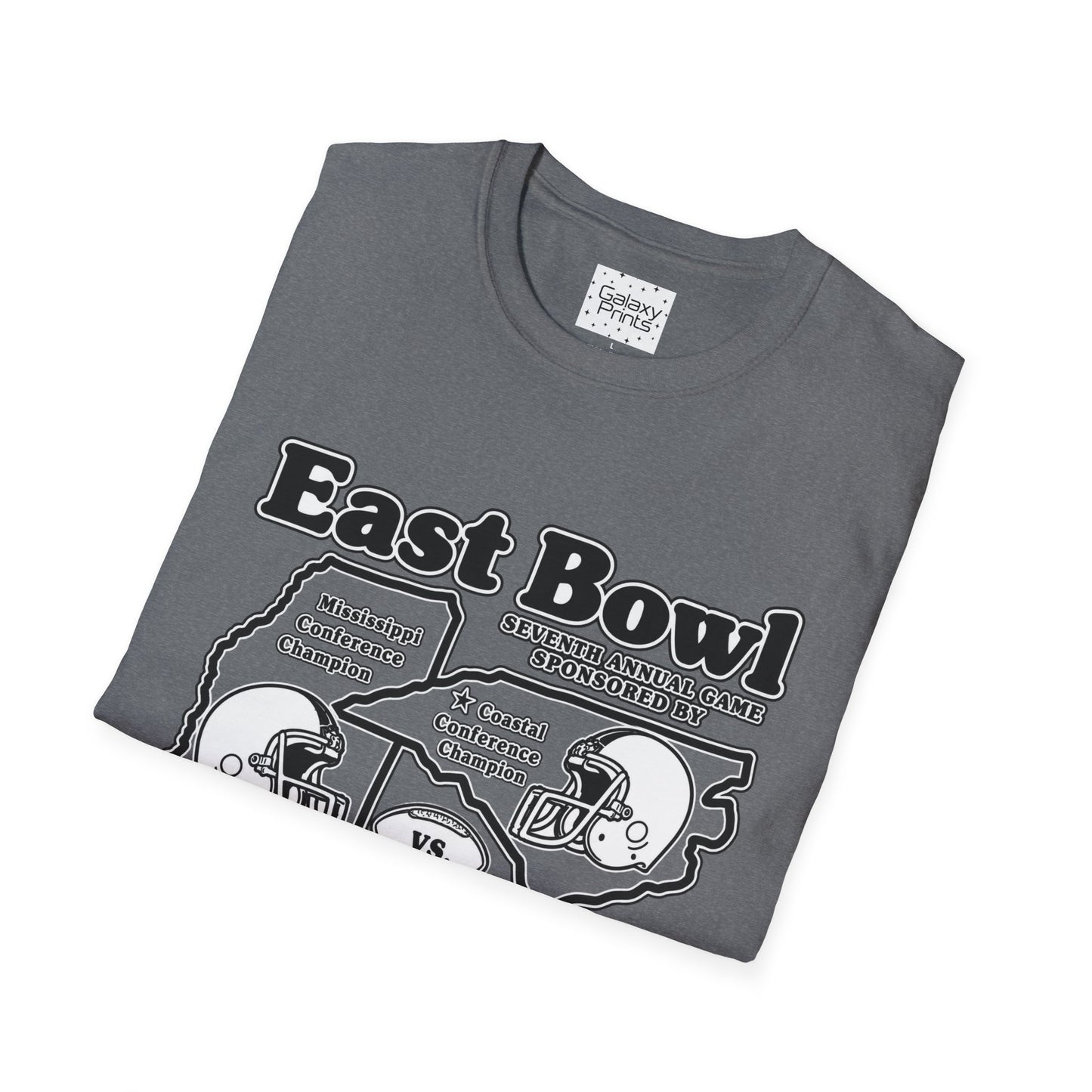 1986 East Bowl Vintage Football T-Shirt — Retro Game Day Tee (East Bowl, Lees McRae)