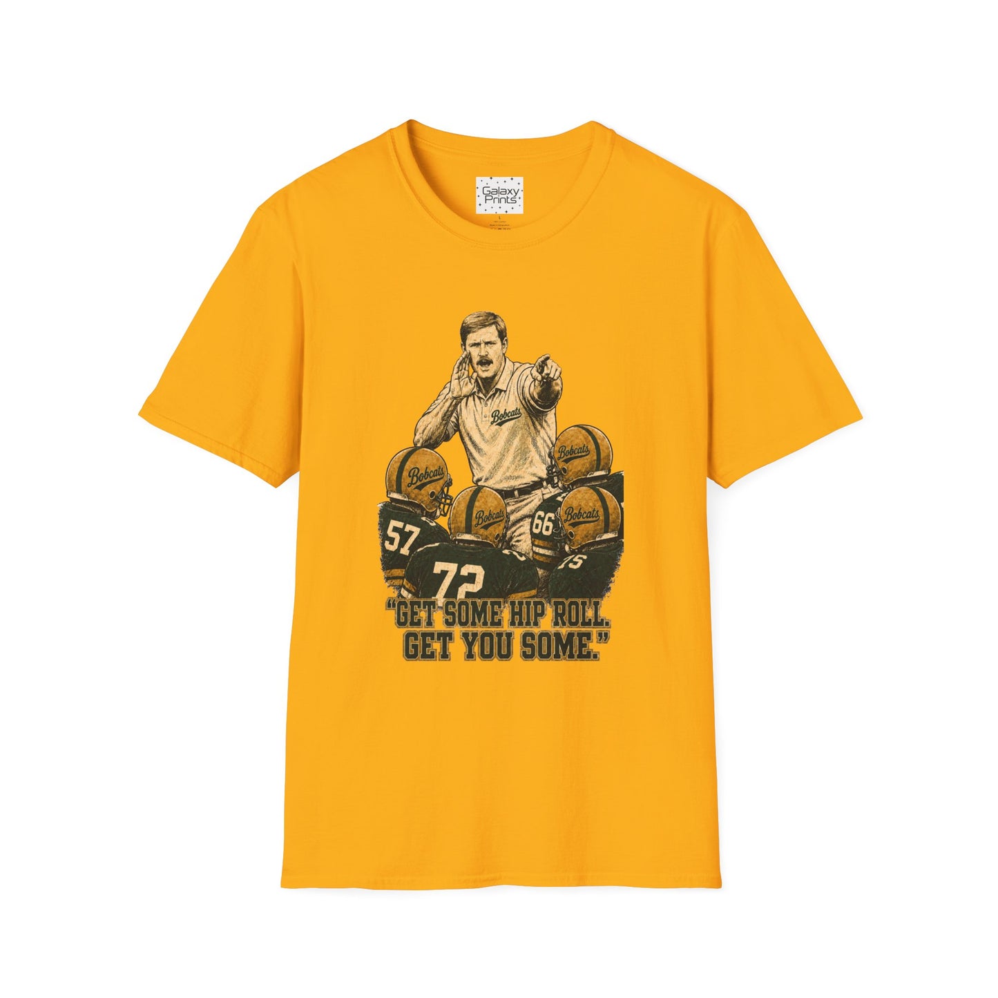 Lees-McRae College Bobcats Vintage Football T-Shirt — Coach Bryan 2  "Get some hip roll, get you some" - Forever Undefeated