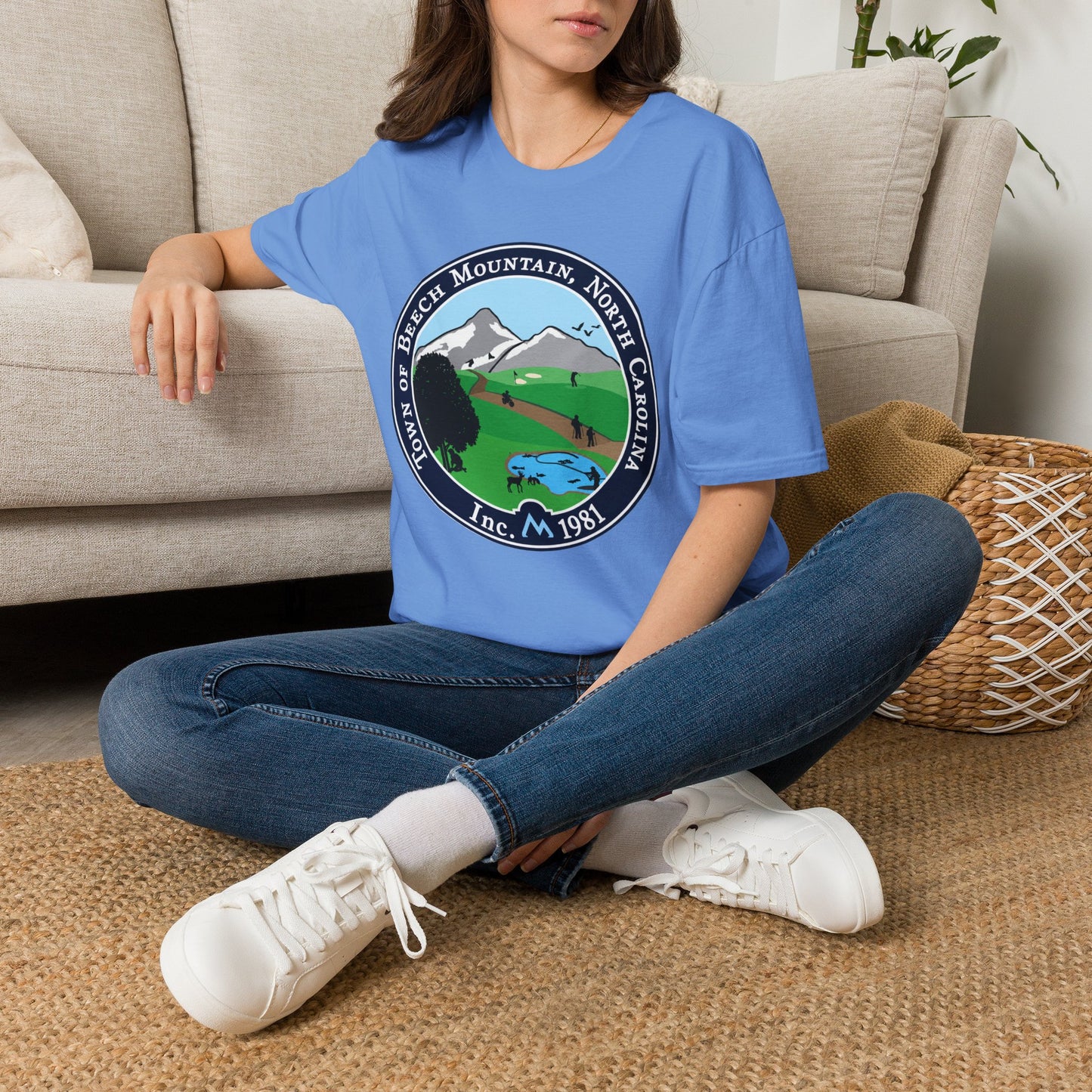 The Town of Beech Mountain, North Carolina Seal T-Shirt — Scenic Mountain Town Tee