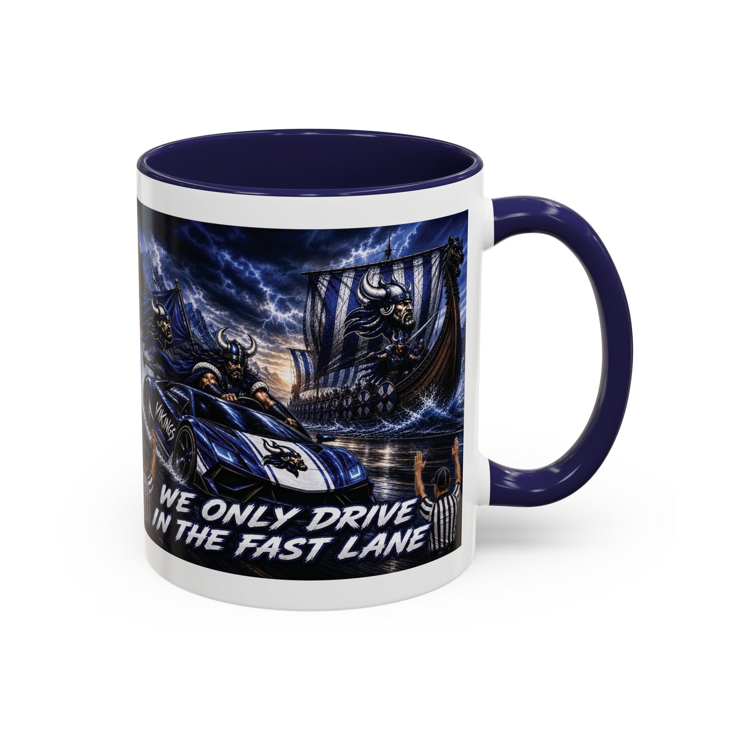 Hoggard Vikings Stylish Accent Coffee Mug  "Race to another Ship" and "Dive in the fast lane"- Perfect for Daily Brew & Gifts