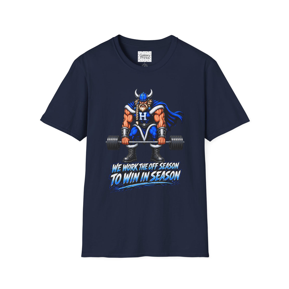 Hoggard Viking Weightlifting T‑Shirt — "We Work the Off Season to Win in Season" - Others Empty