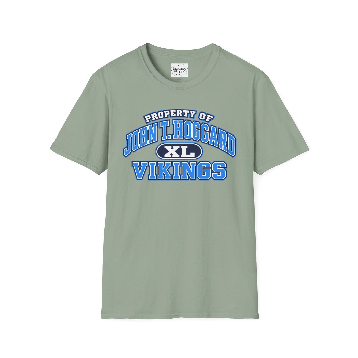 Property of JTH Vikings T‑Shirt XL — Viking in Power Circle back - Hoggard School Spirit Tee