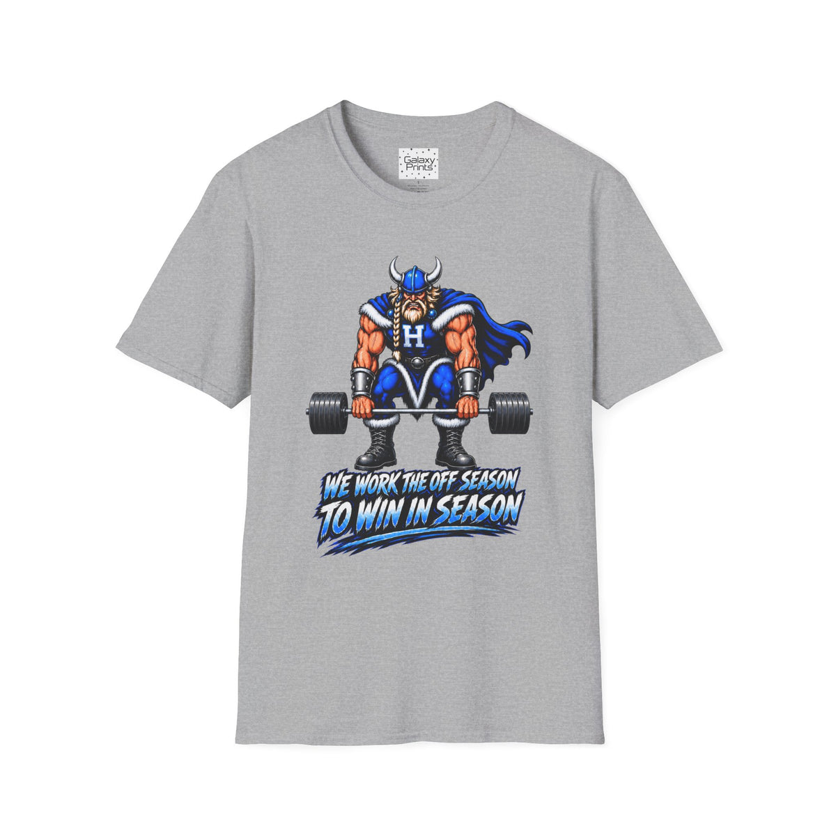 Hoggard Viking Weightlifting T‑Shirt — "We Work the Off Season to Win in Season" - Others Empty